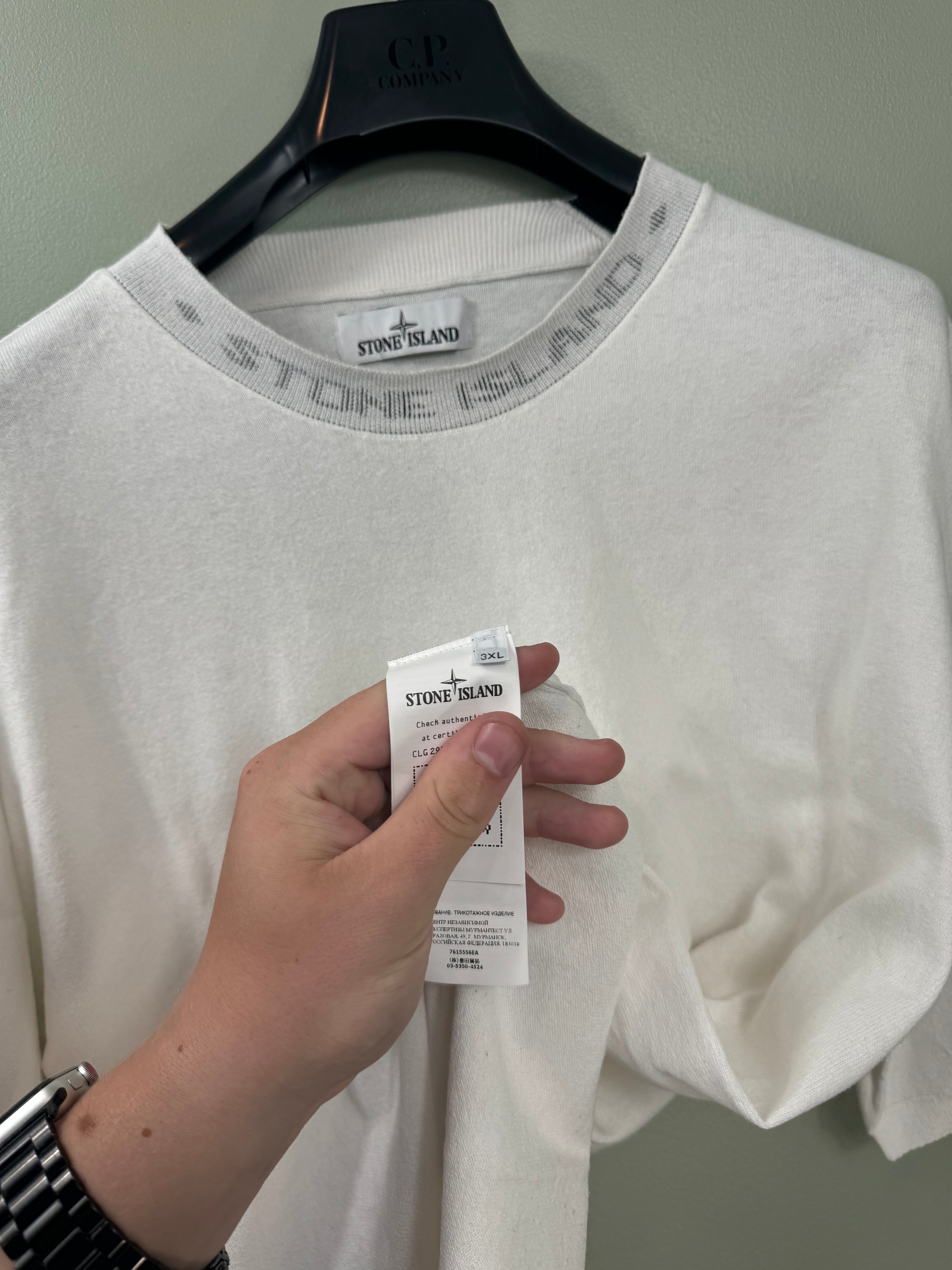 Stone Island White Tee