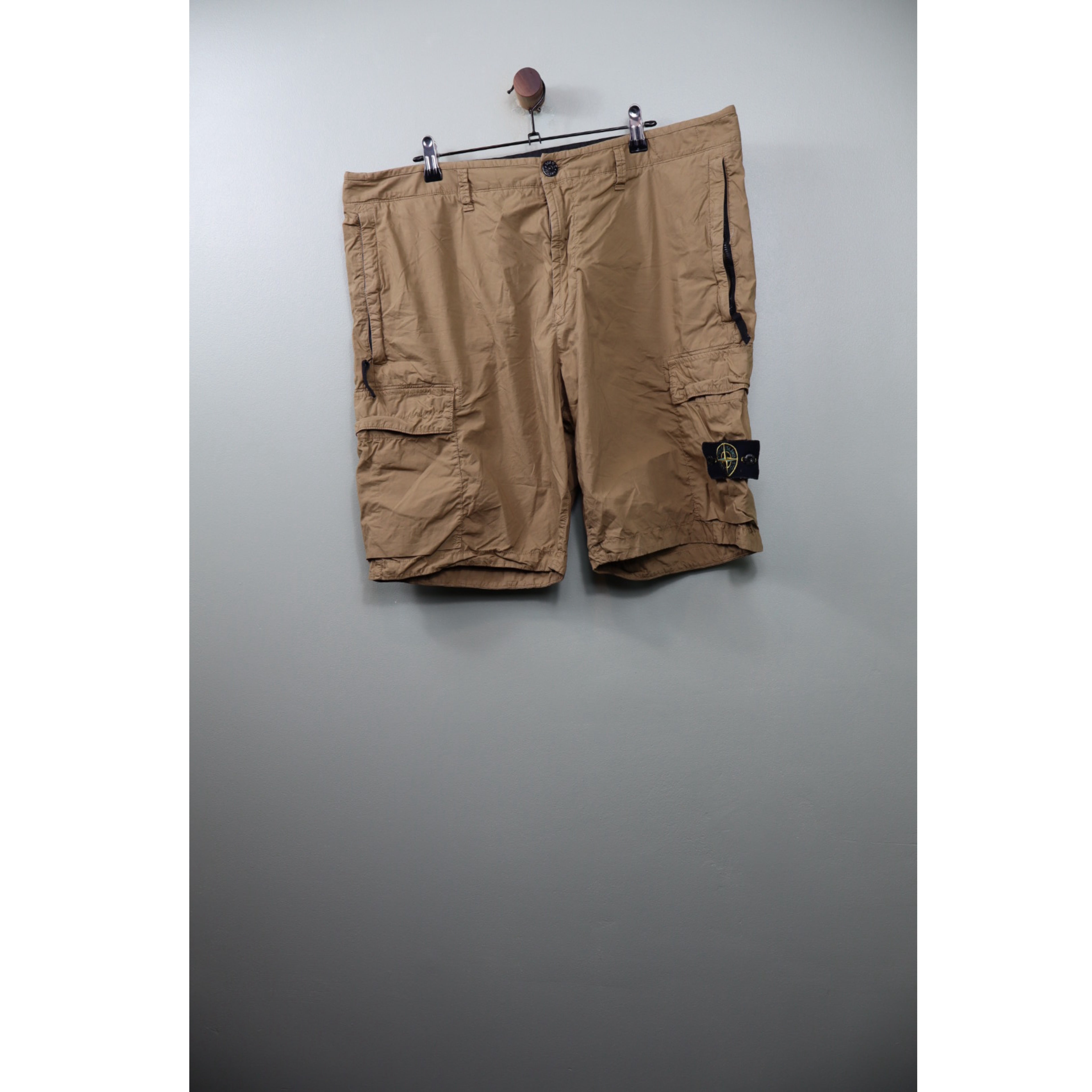 Stone Island Khaki SL Cargo Shorts