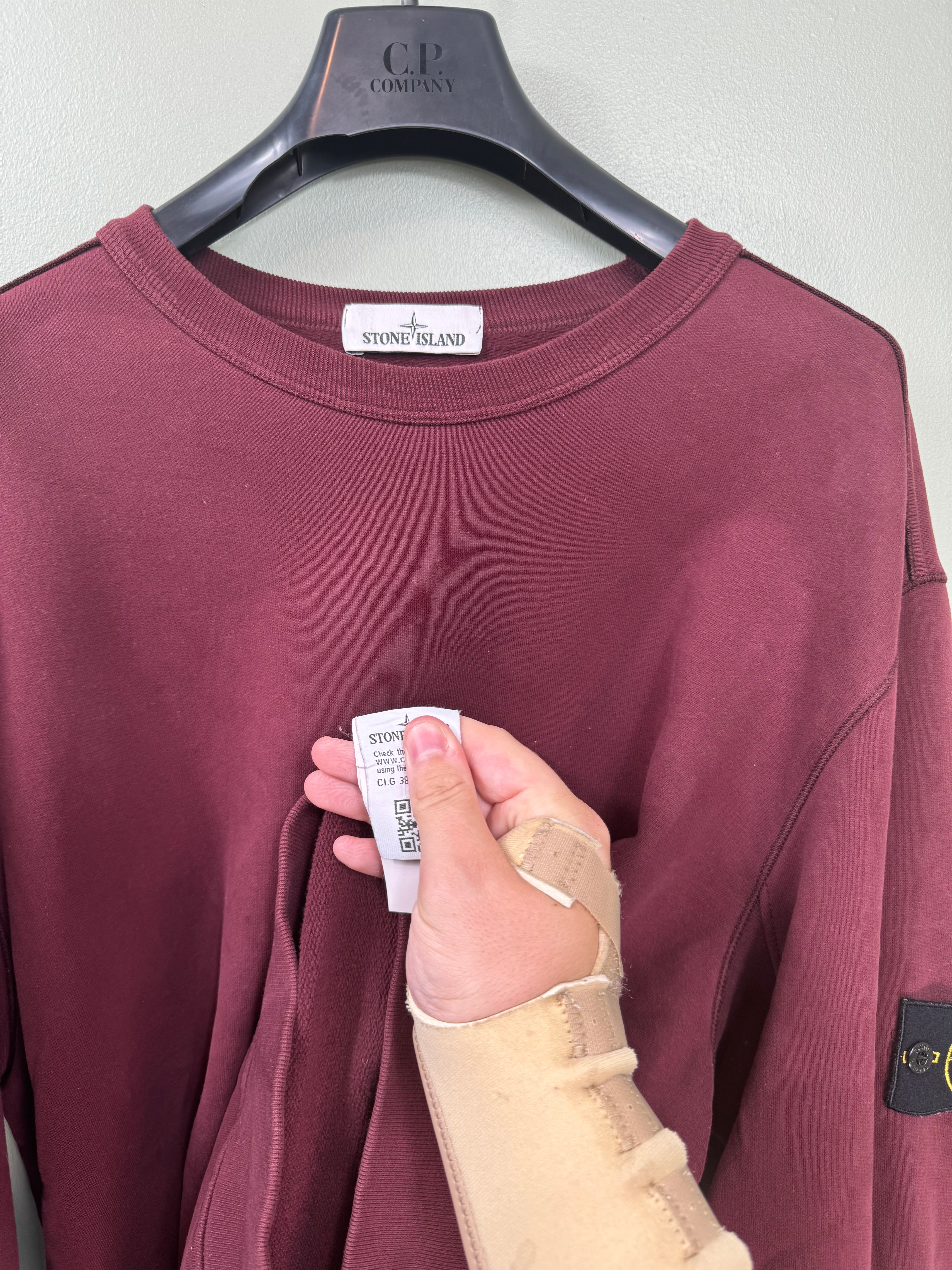 Stone Island Burgundy Jumper