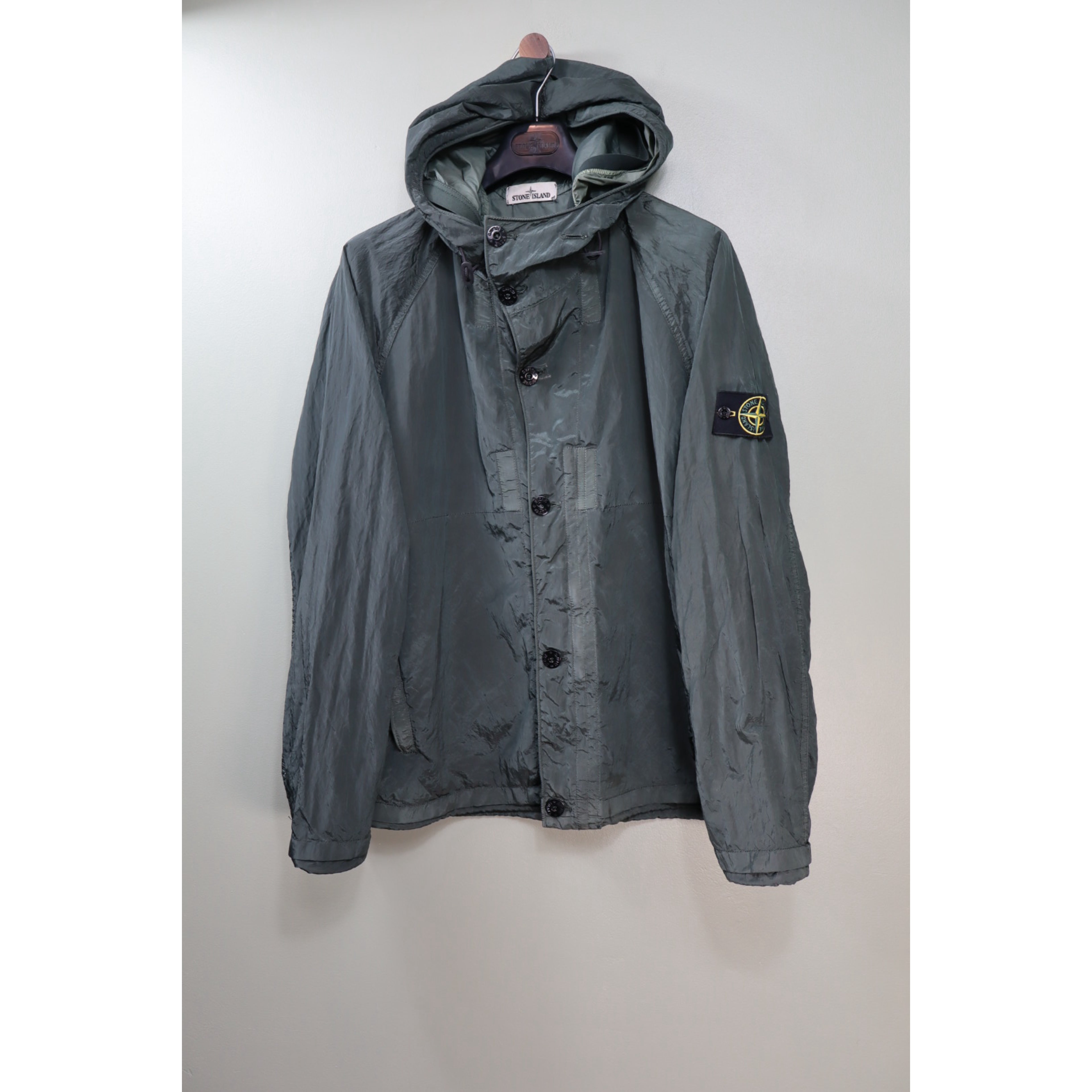Stone Island Green Nylon Metal Jacket