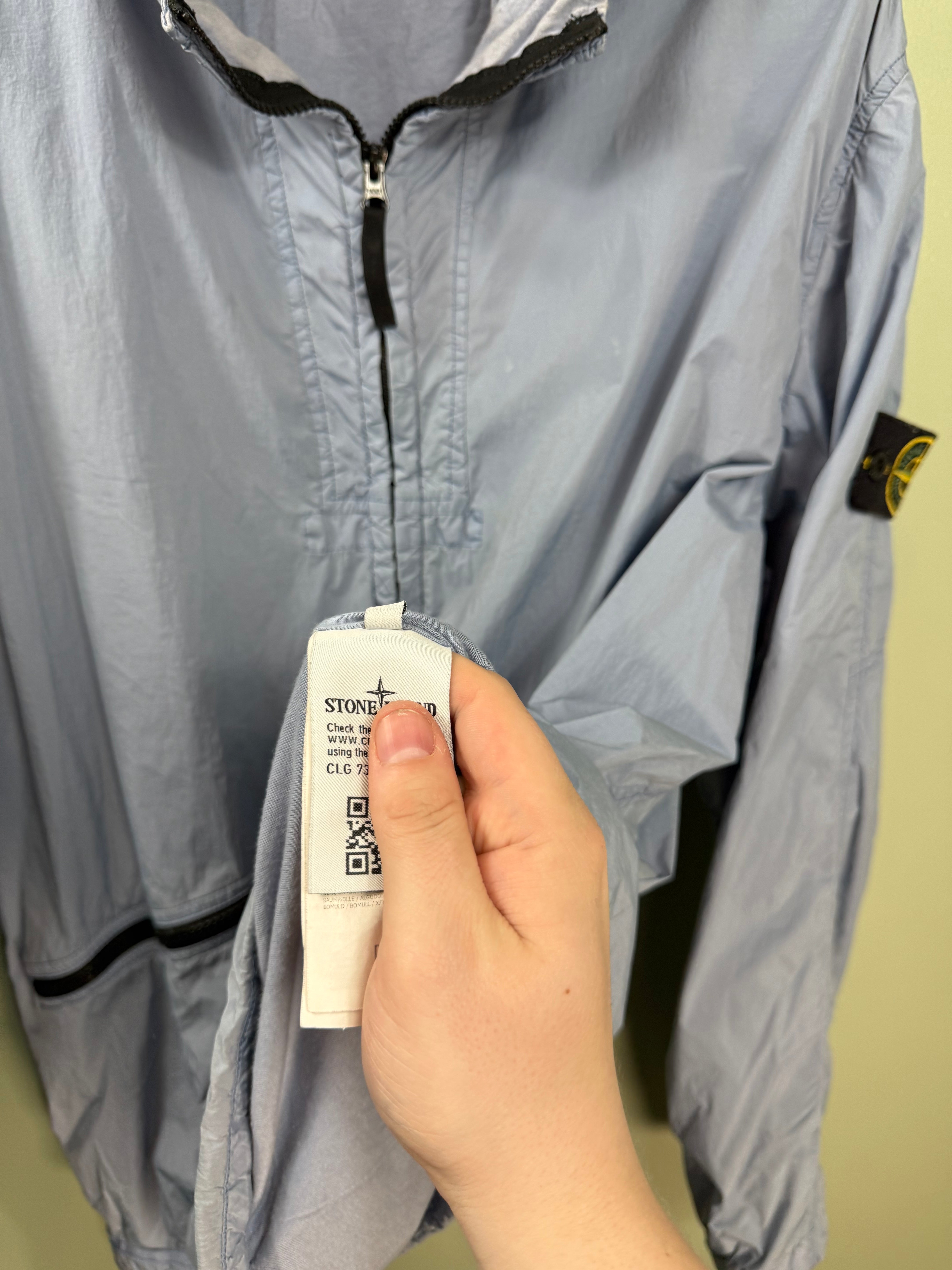 Stone Island Sky Blue Crinkle Reps Jacket