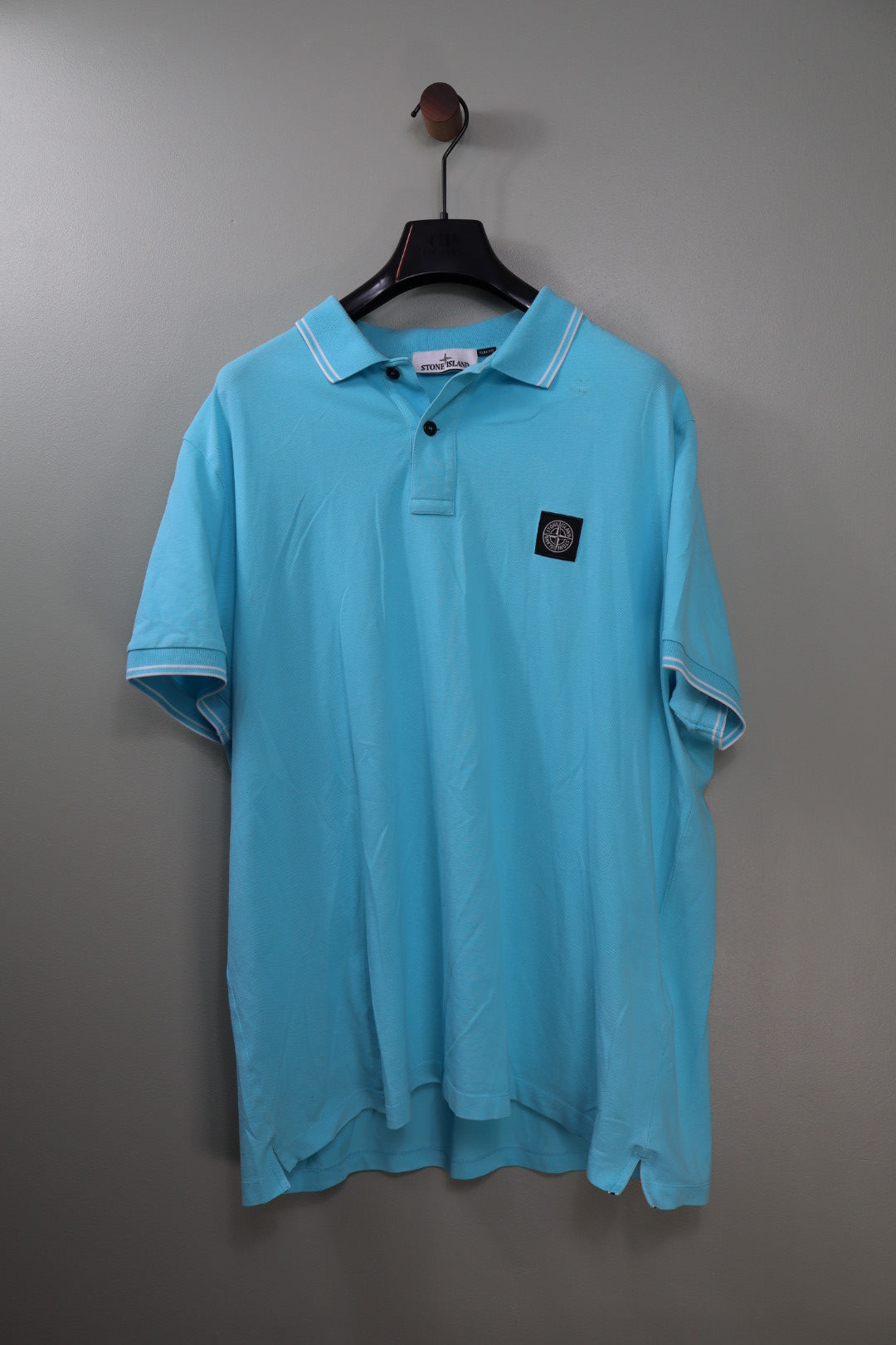 Stone Island Aqua Blue Polo