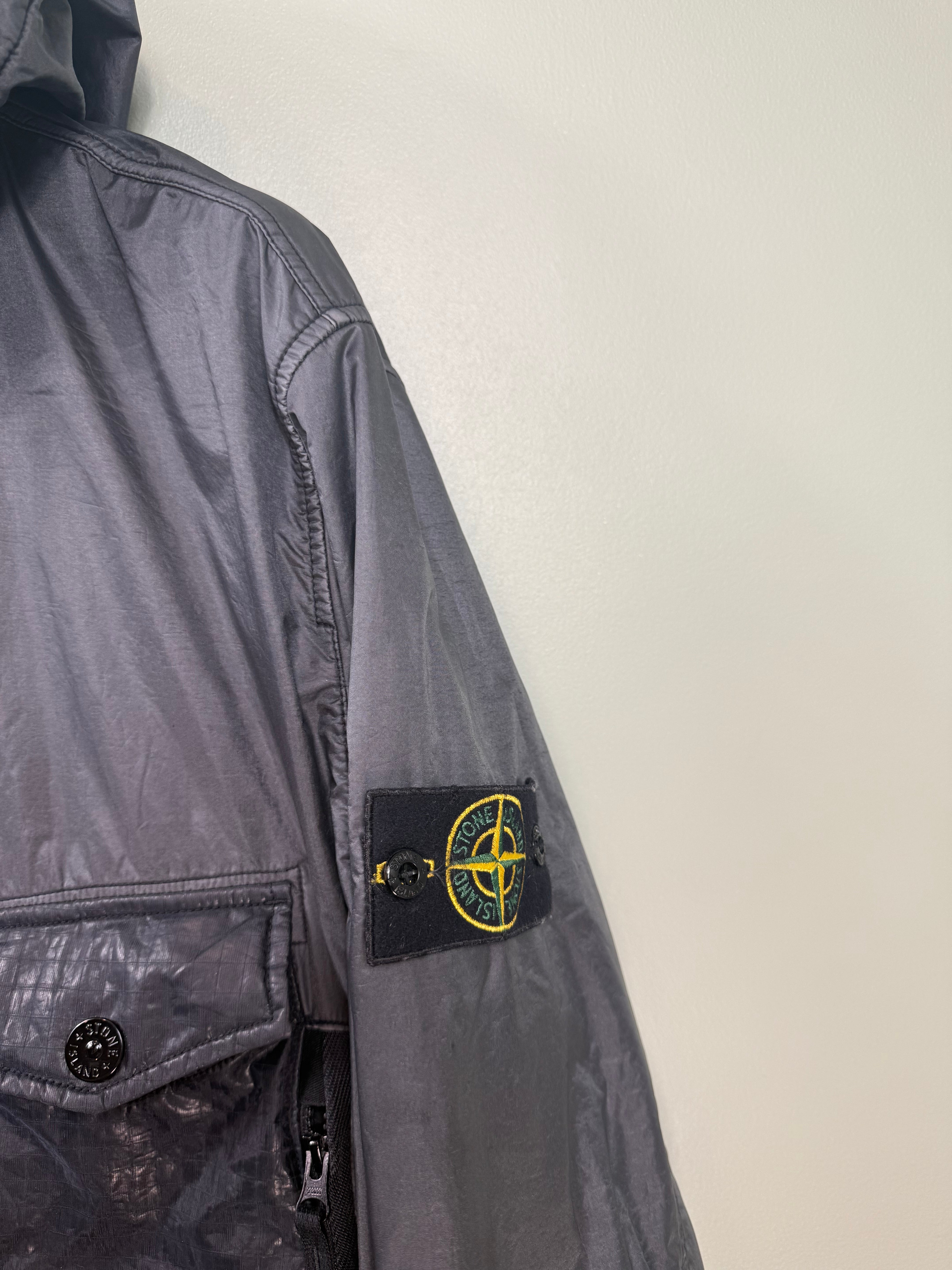 Stone Island Black Lamy Flock Jacket