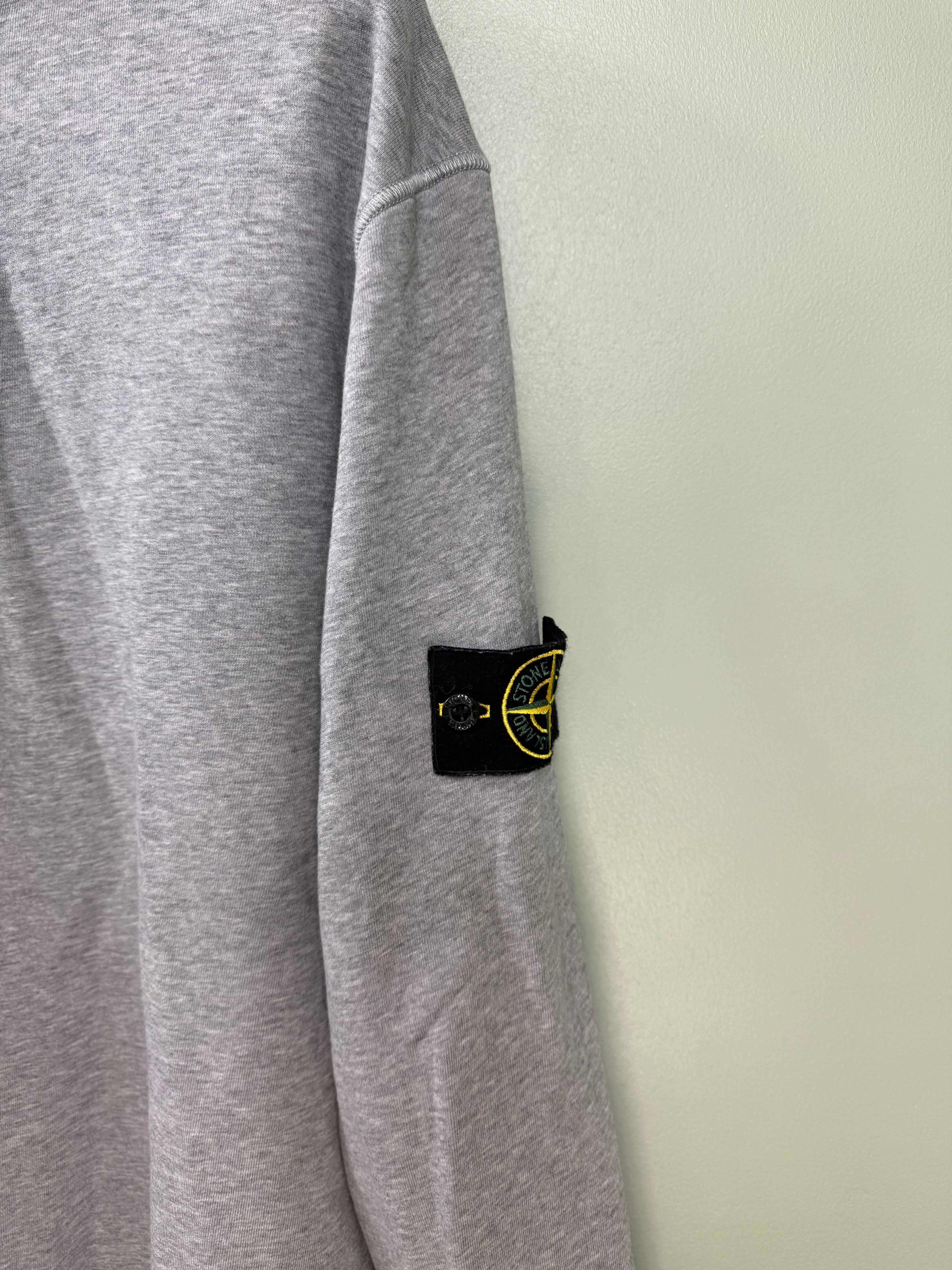 Stone Island Grey 1/4 Zip Jumper