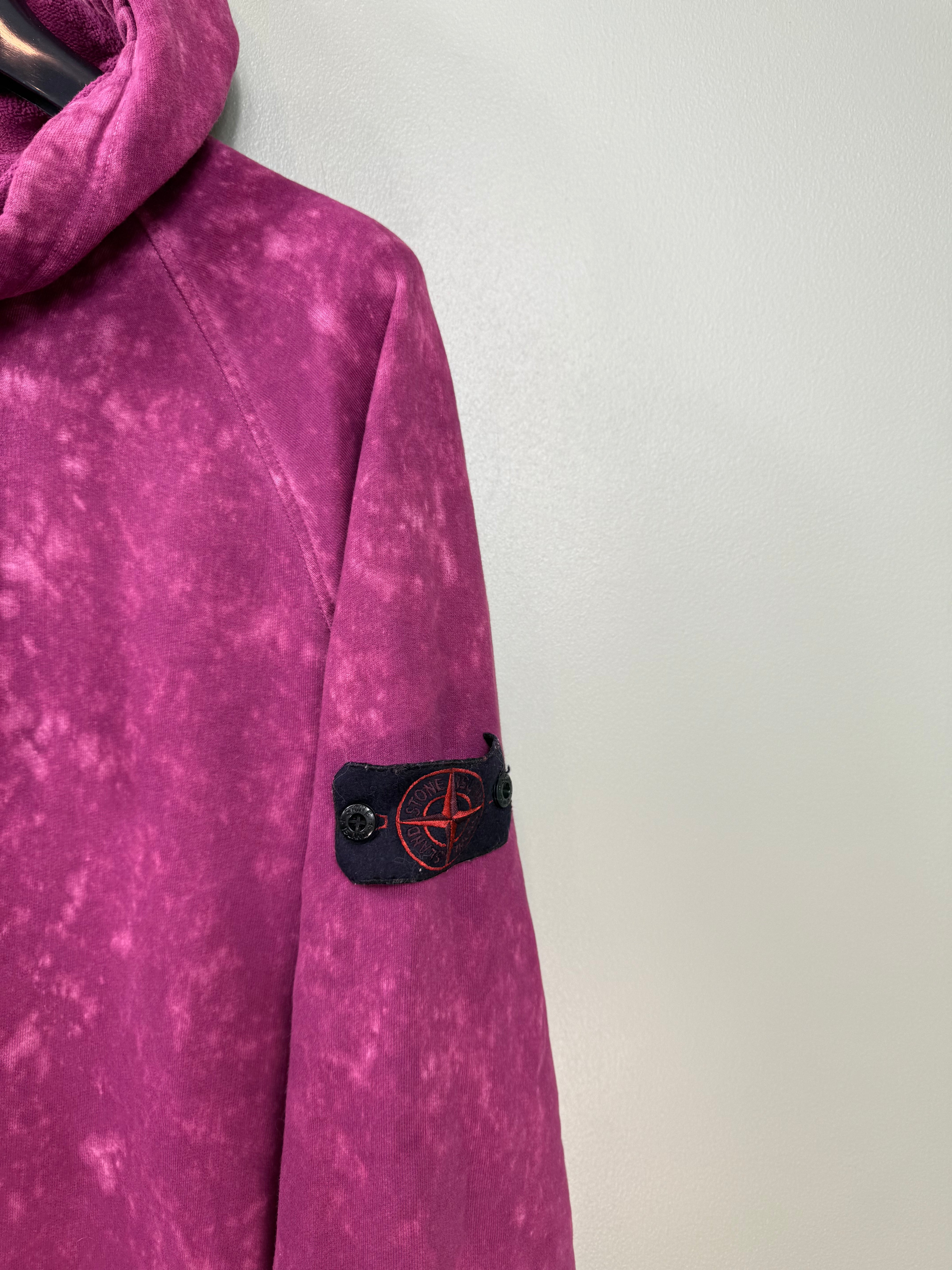 Stone Island Purple Ovo Dye Hoodie