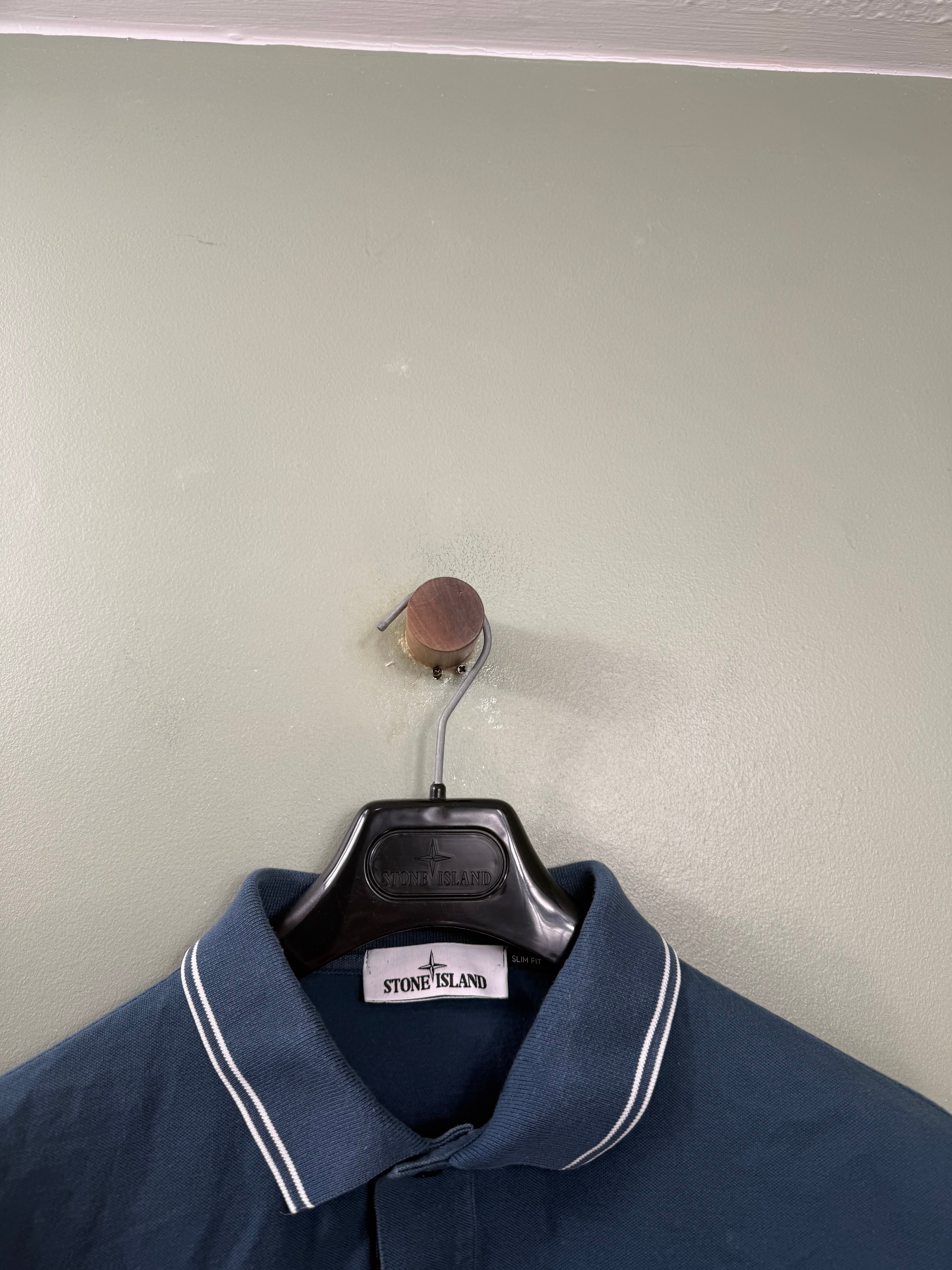 Stone Island Blue Polo Shirt