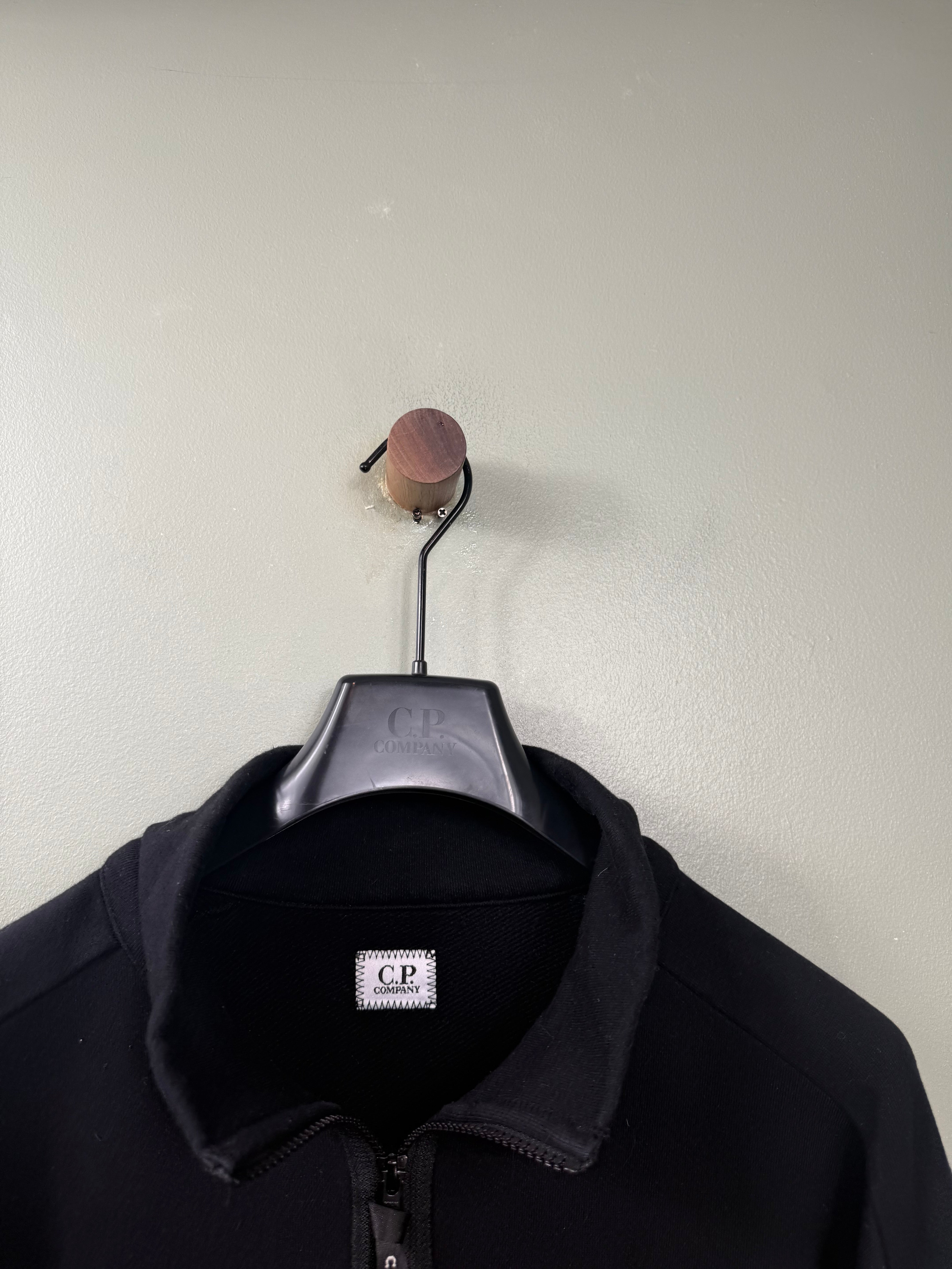 C.P. Company Black 1/4 Zip Jumper