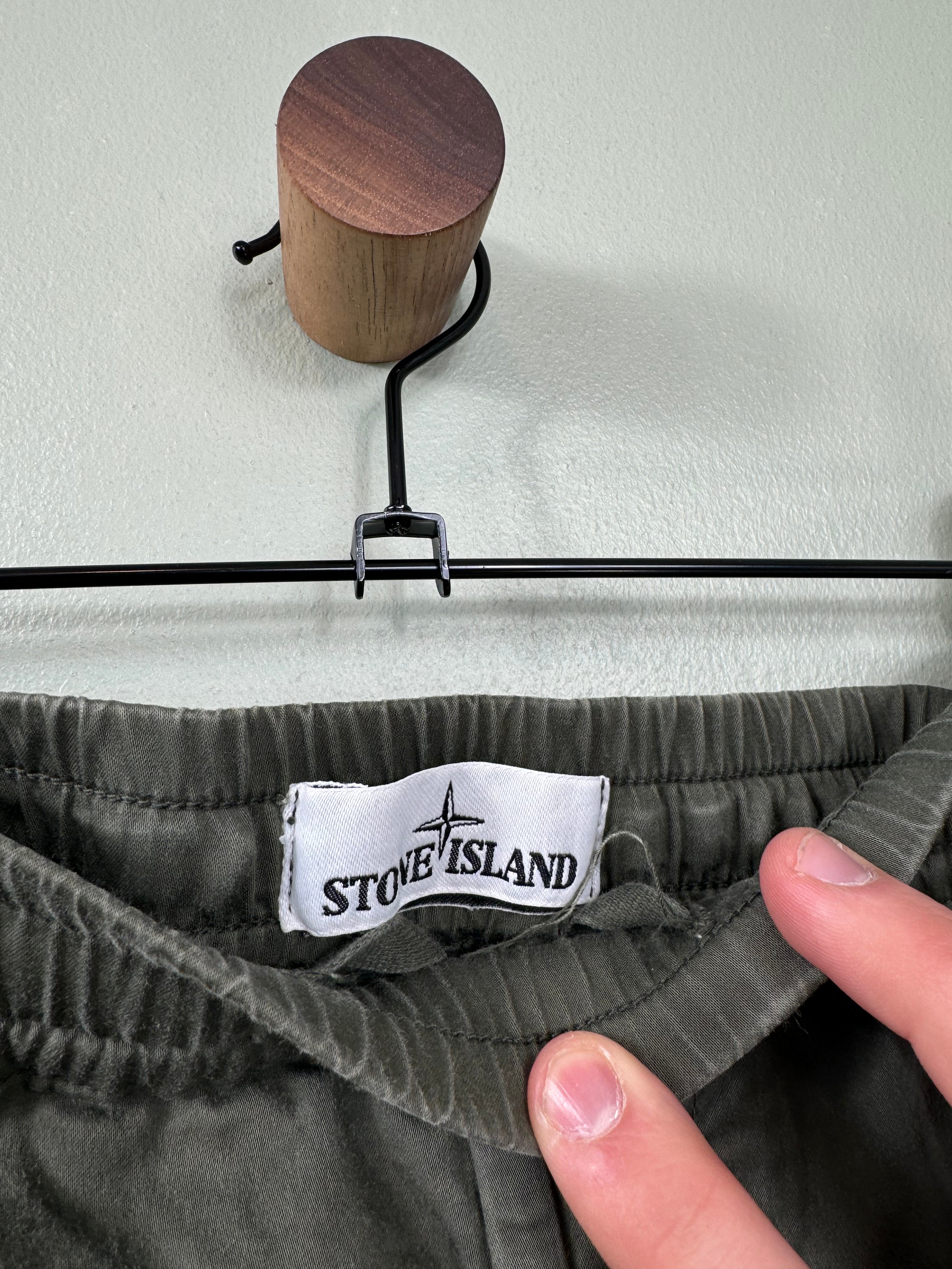 Stone Island Khaki RE-T Cargo Bottoms