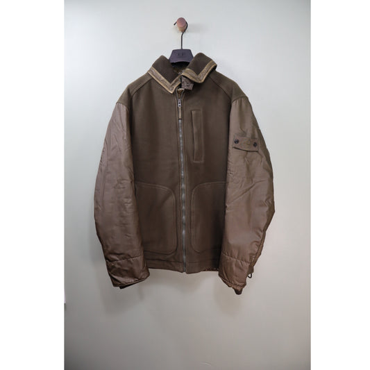 Stone Island Khaki Ghost Panno Tinto in Capo PIU Missoula Gommata Jacket