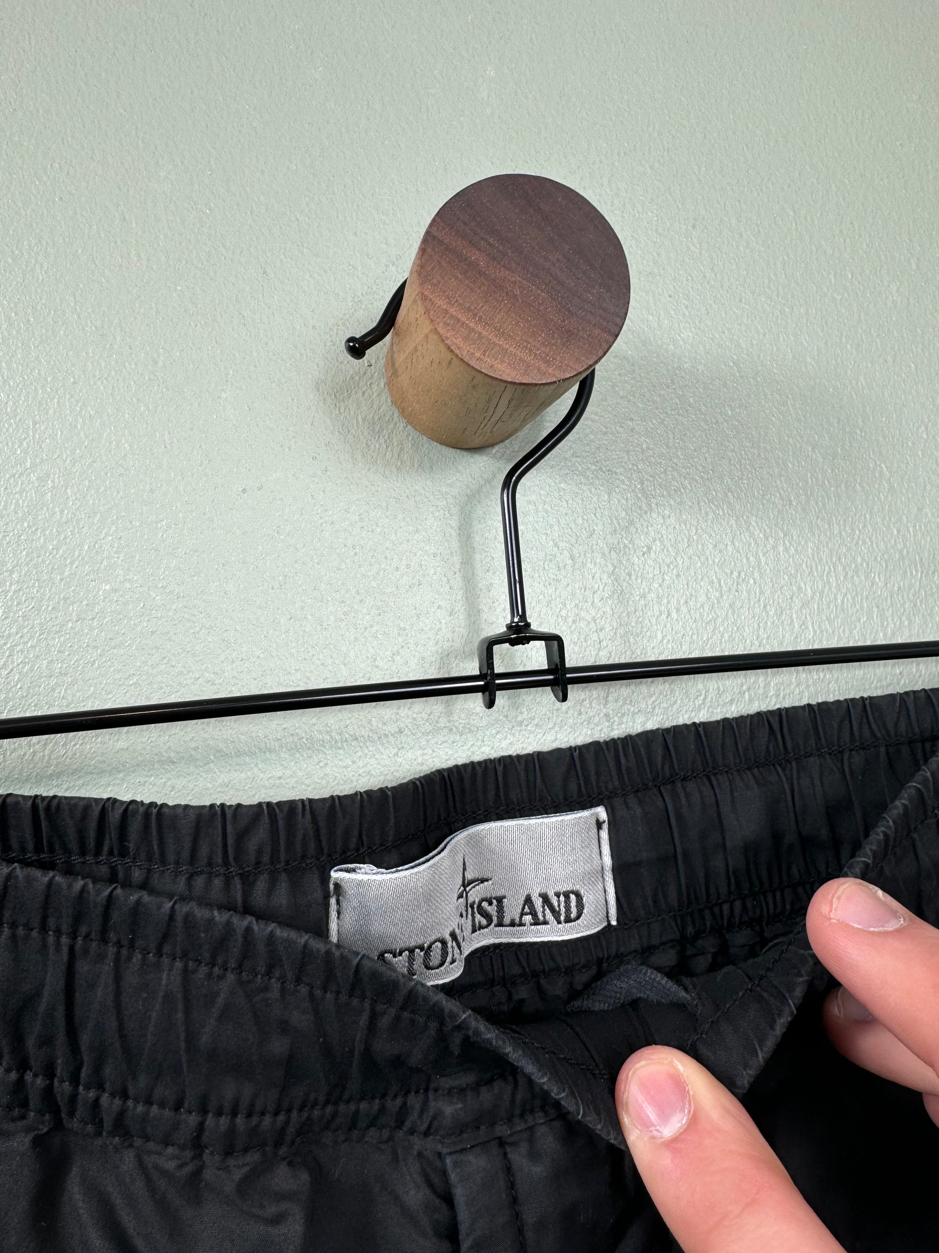 Stone Island Black RE-T Cargo Bottoms