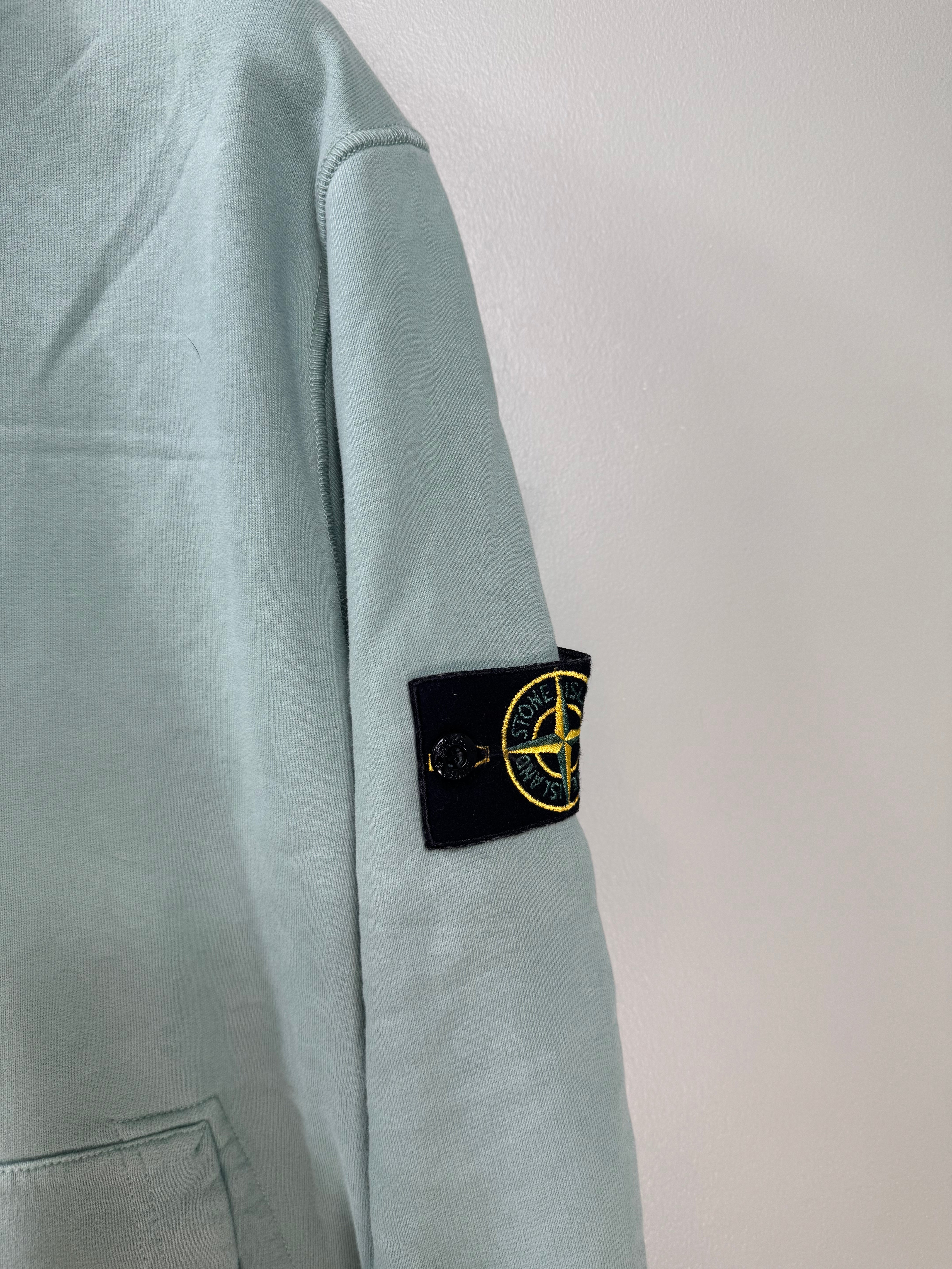 Stone Island Sage Green Full Zip Jumper