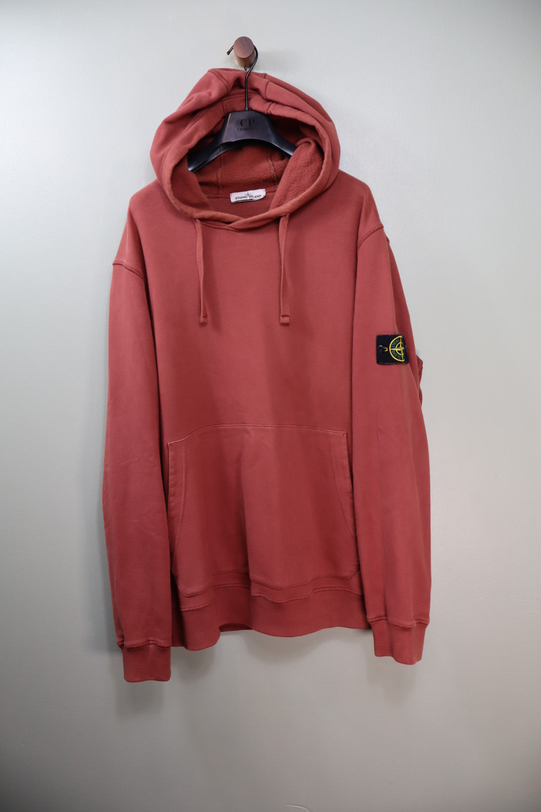 Stone Island Brick Red Hoodie