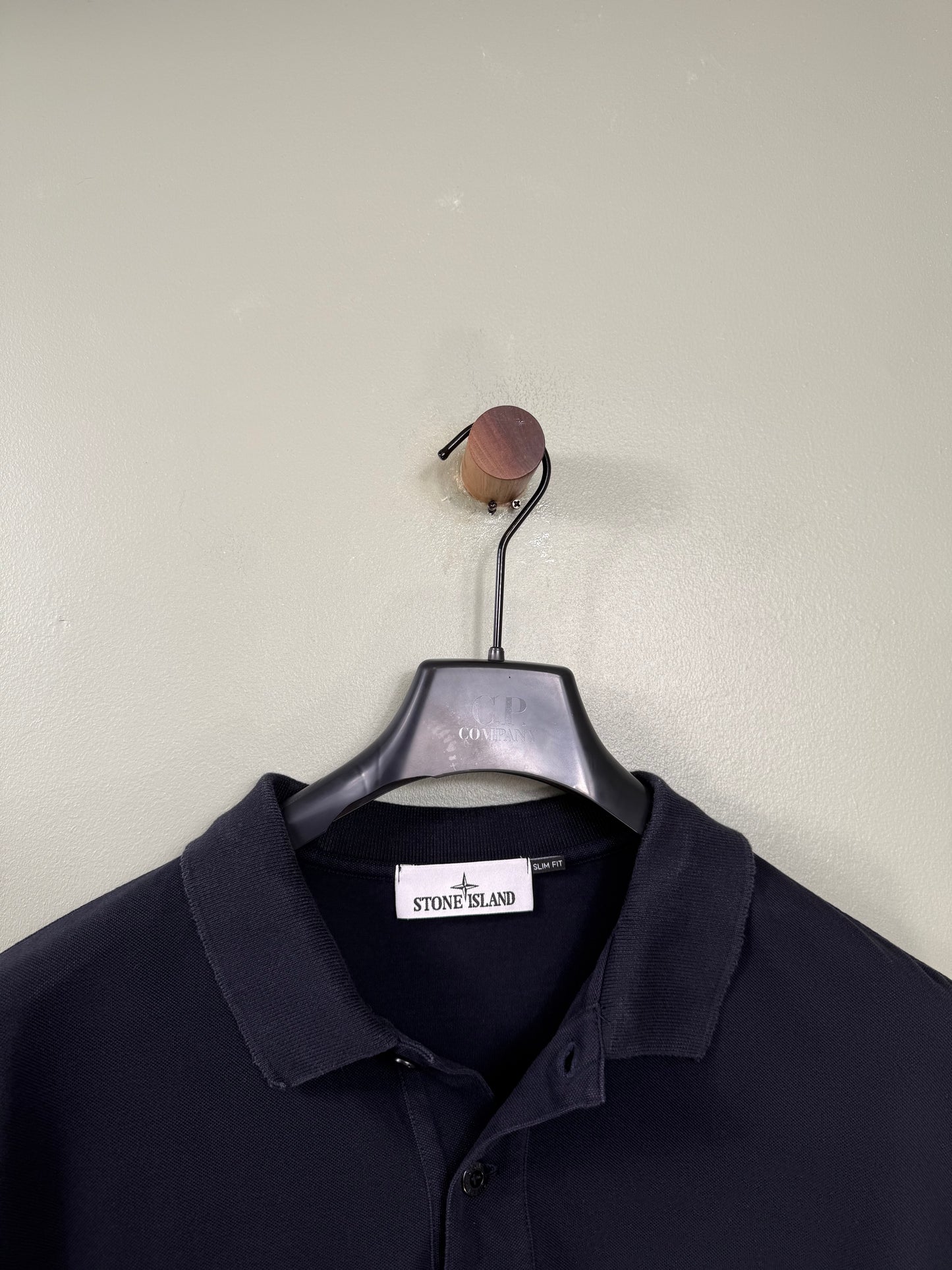 Stone Island Navy Slim Fit Polo