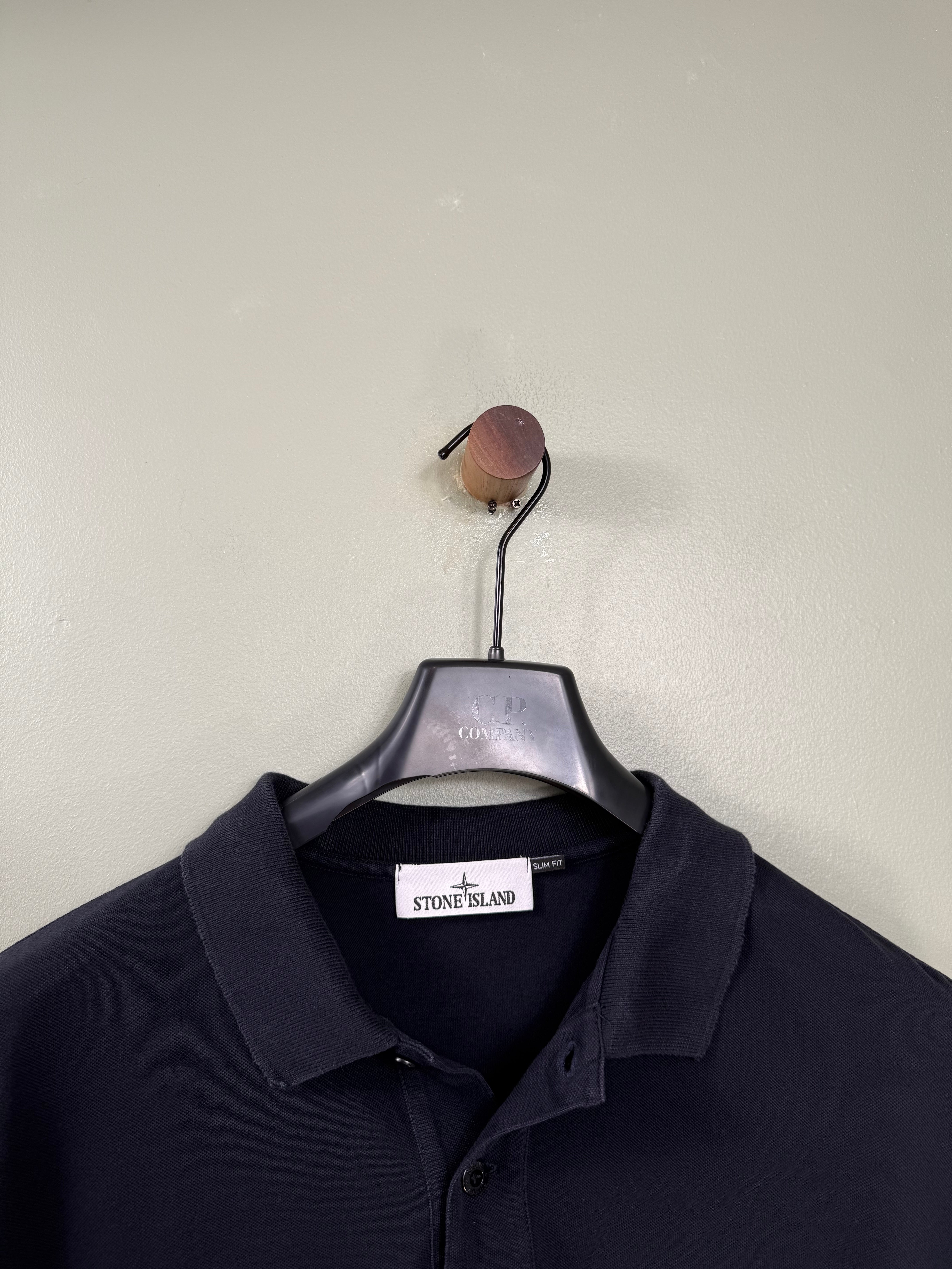Stone Island Navy Slim Fit Polo