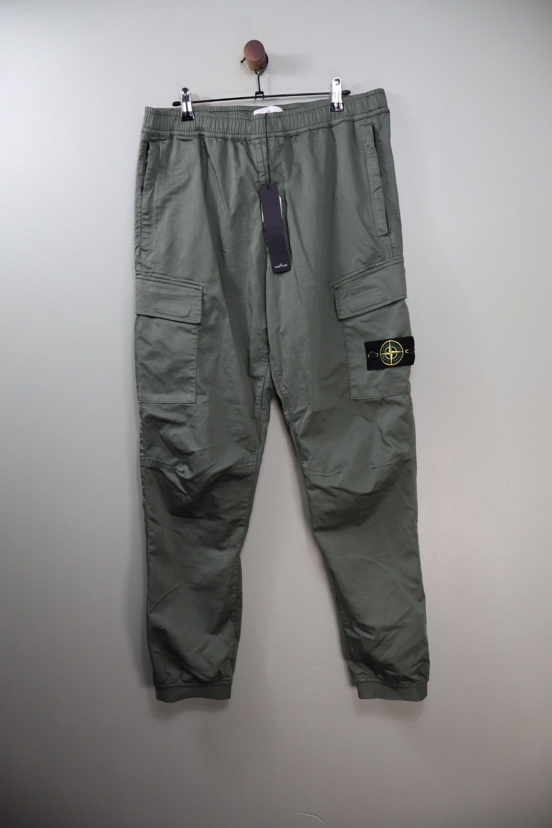 Stone Island Green RE-T Cargo Bottoms