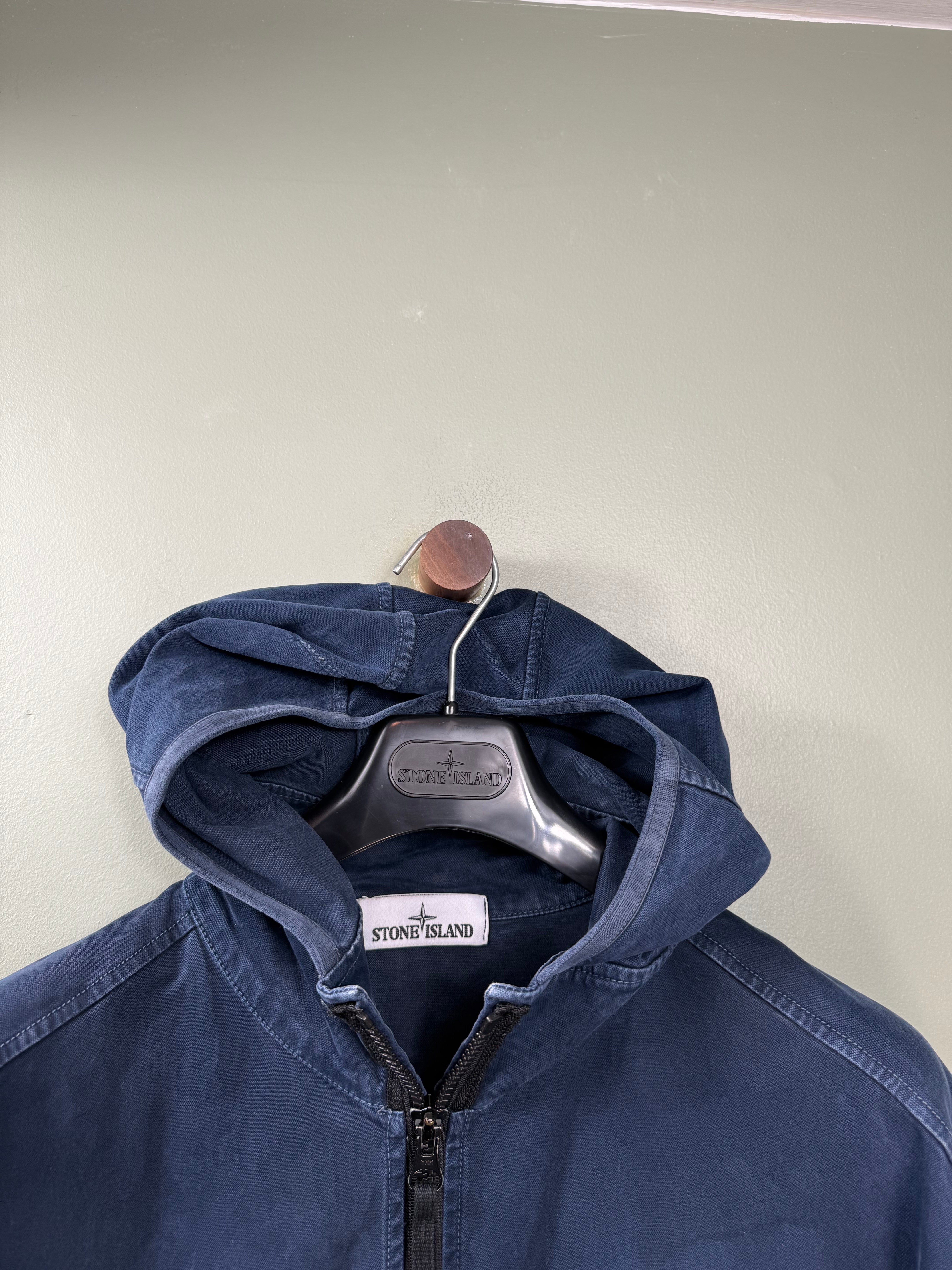 Stone Island Navy Supima Cotton Twill Jacket