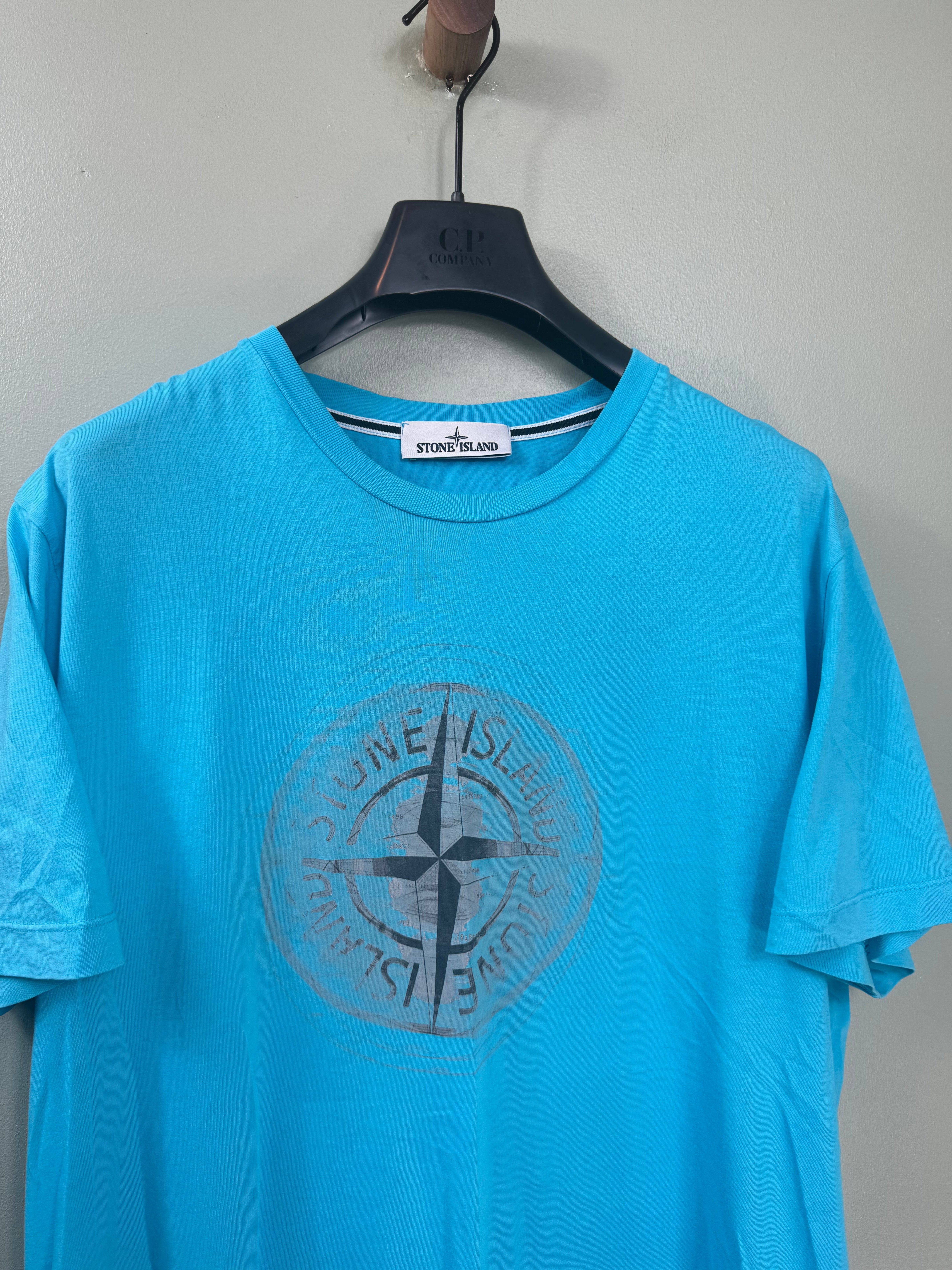Stone Island Aqua Blue T-Shirt