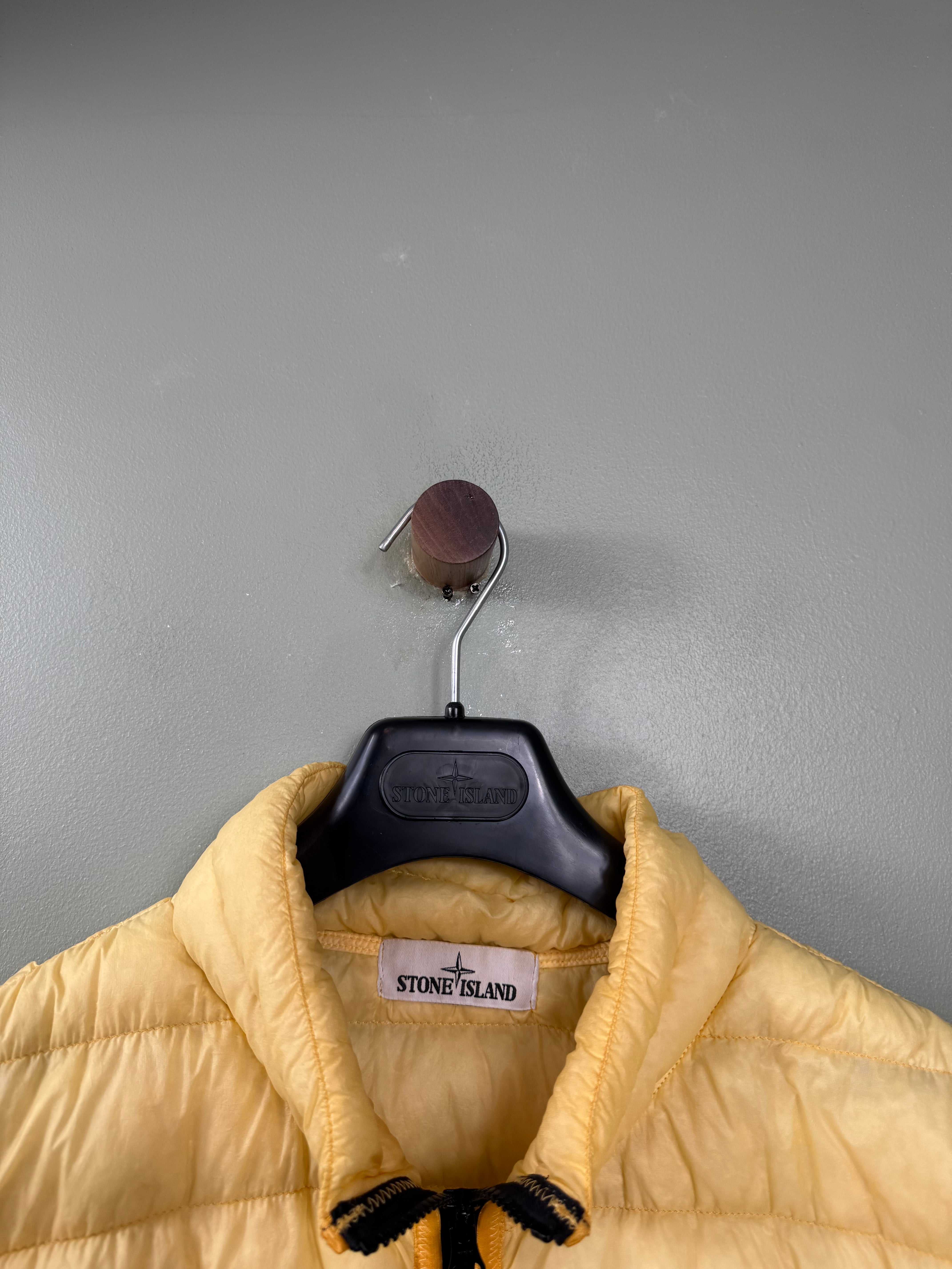 Stone Island Yellow Micro Yarn Down Gilet