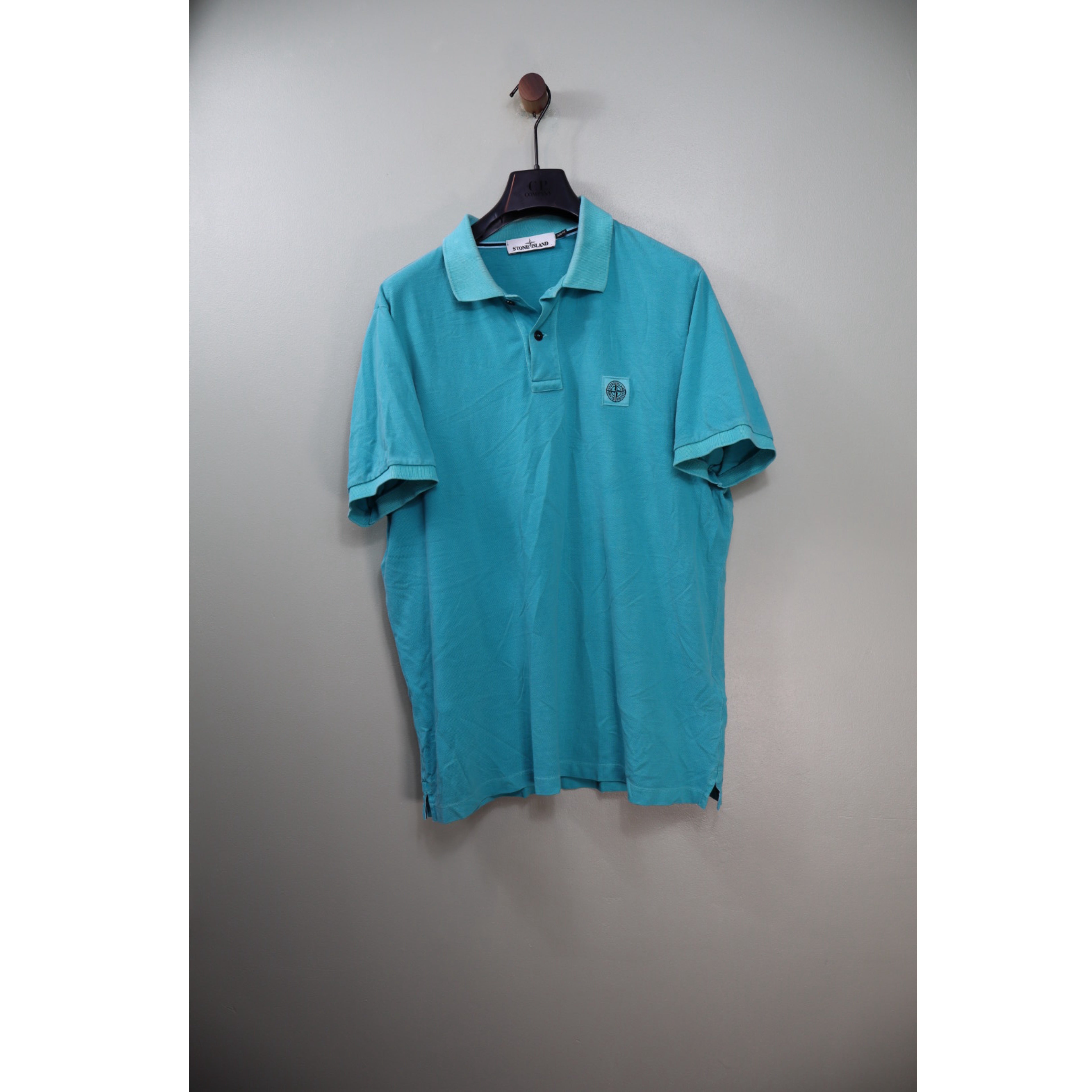 Stone Island Aqua Blue Polo