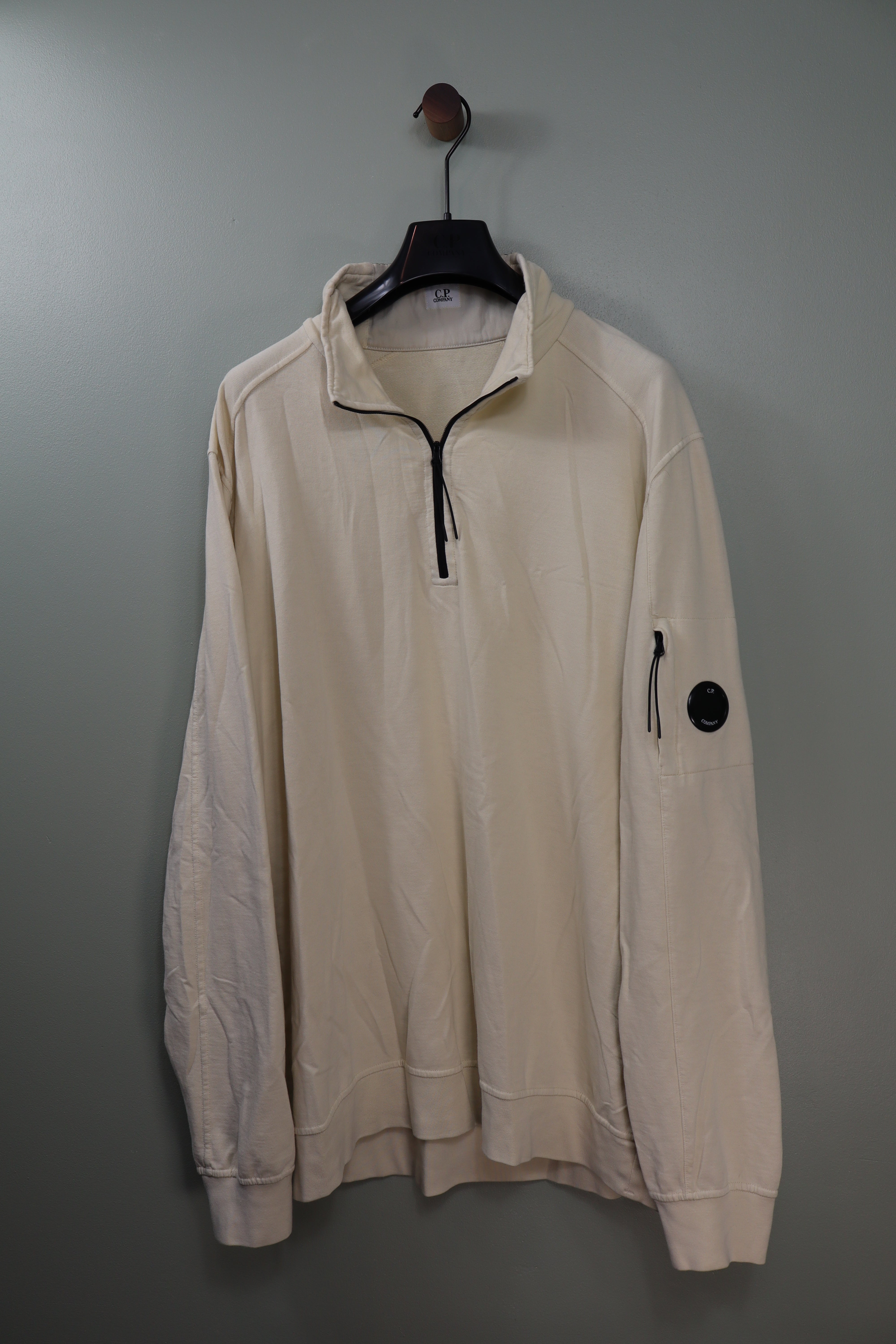 CP Company Pastel Yellow 1/4 Zip Jumper