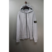 Stone Island Grey Zipped Hoodie
