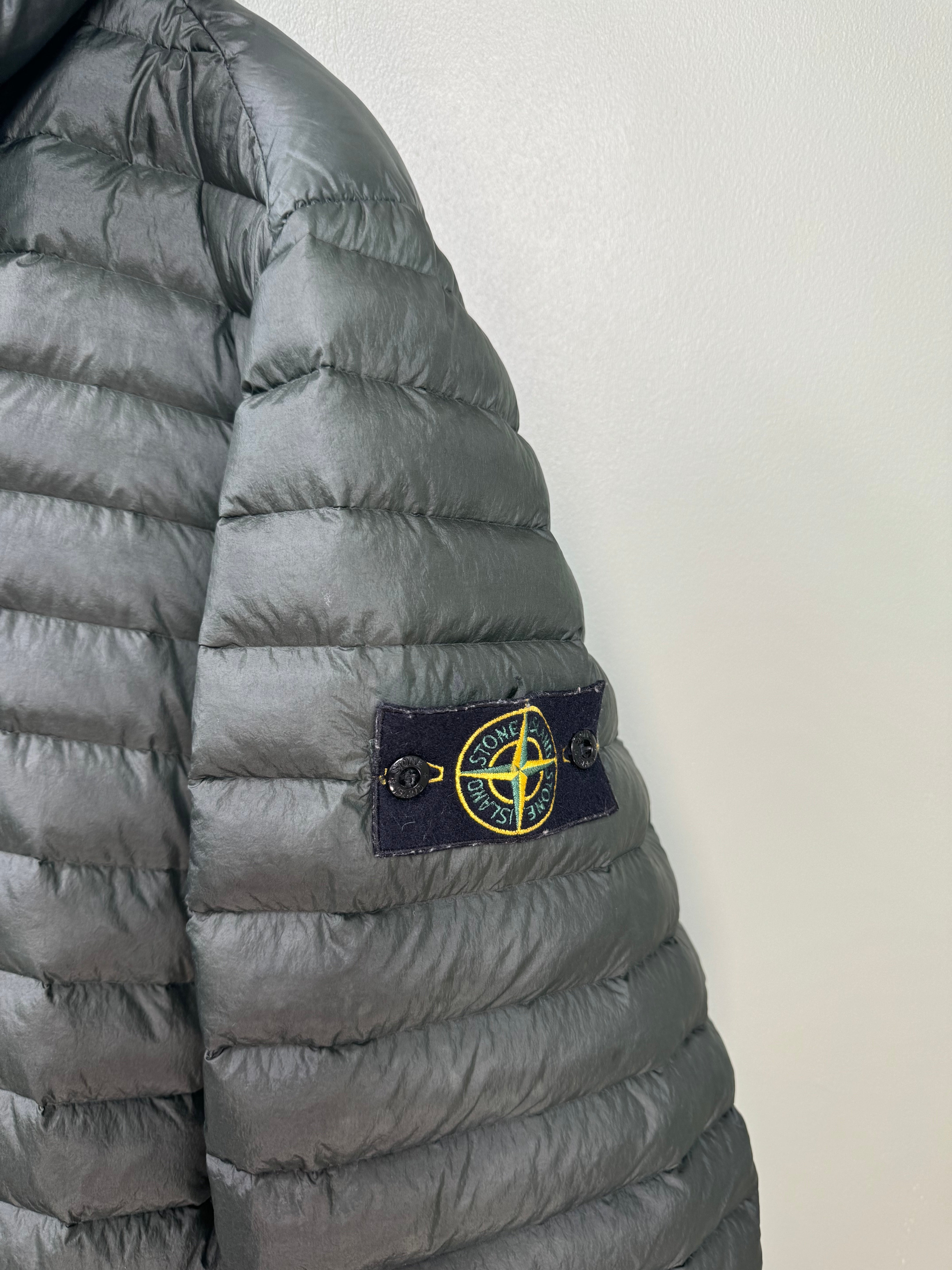Stone Island Khaki Loom Woven Down Jacket
