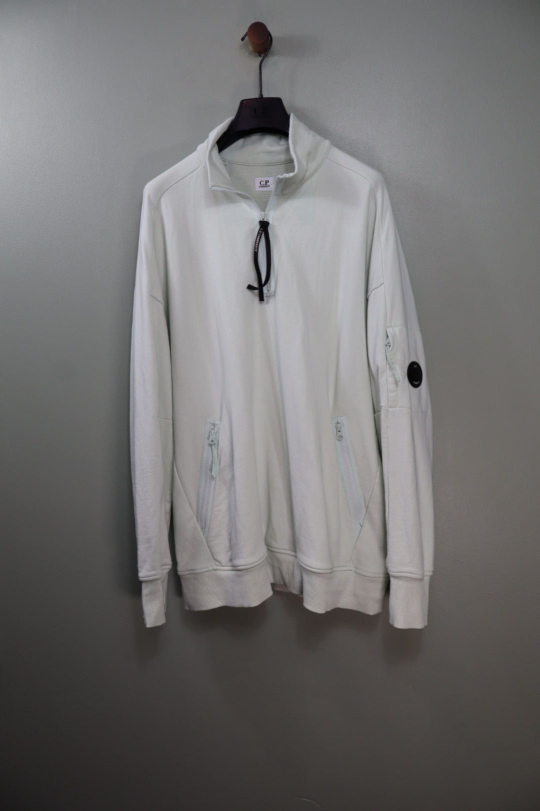 C.P. Company Pastel Green 1/4 Zip Jumper