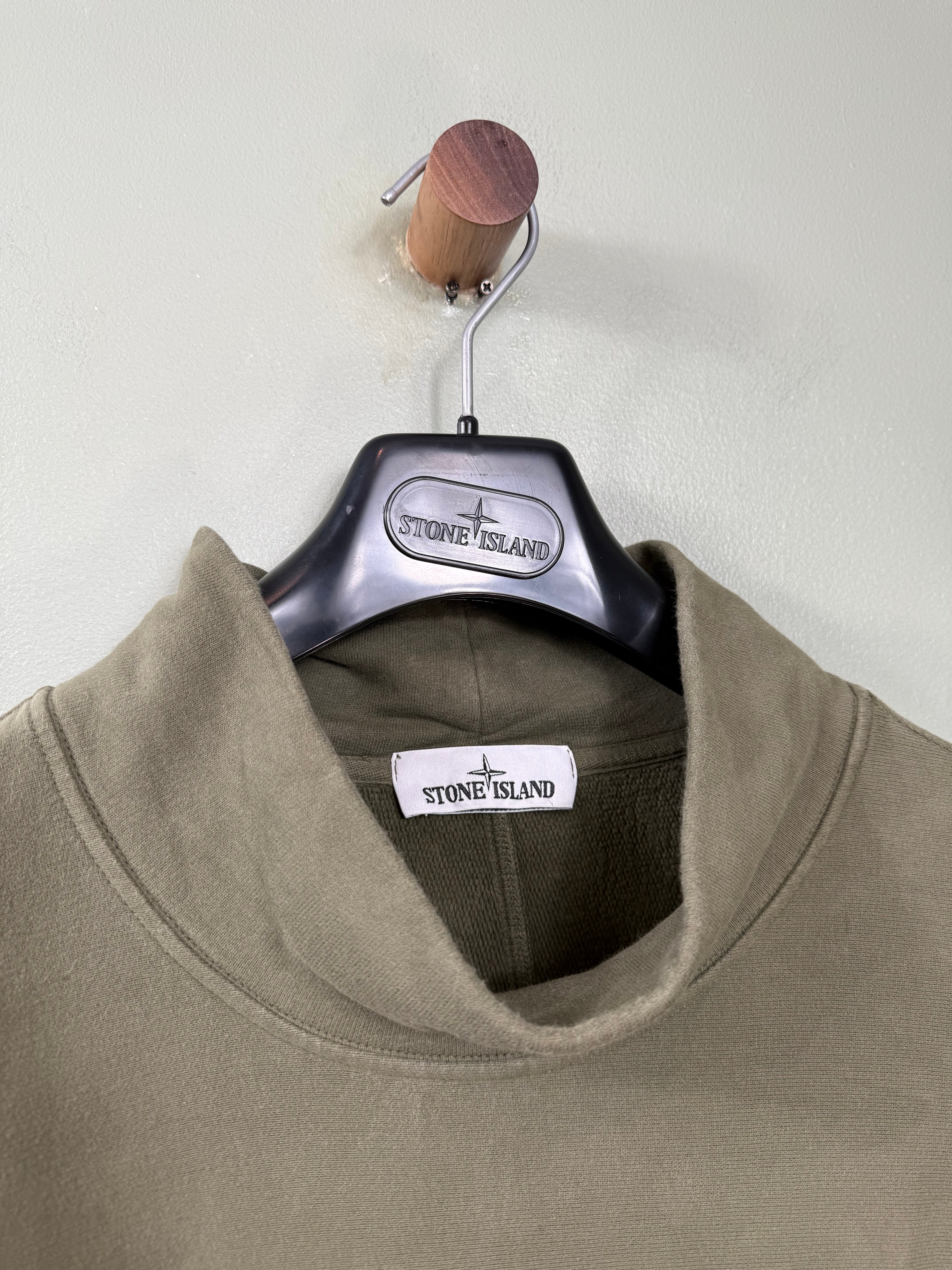 Stone Island Khaki Mock Neck Jumper