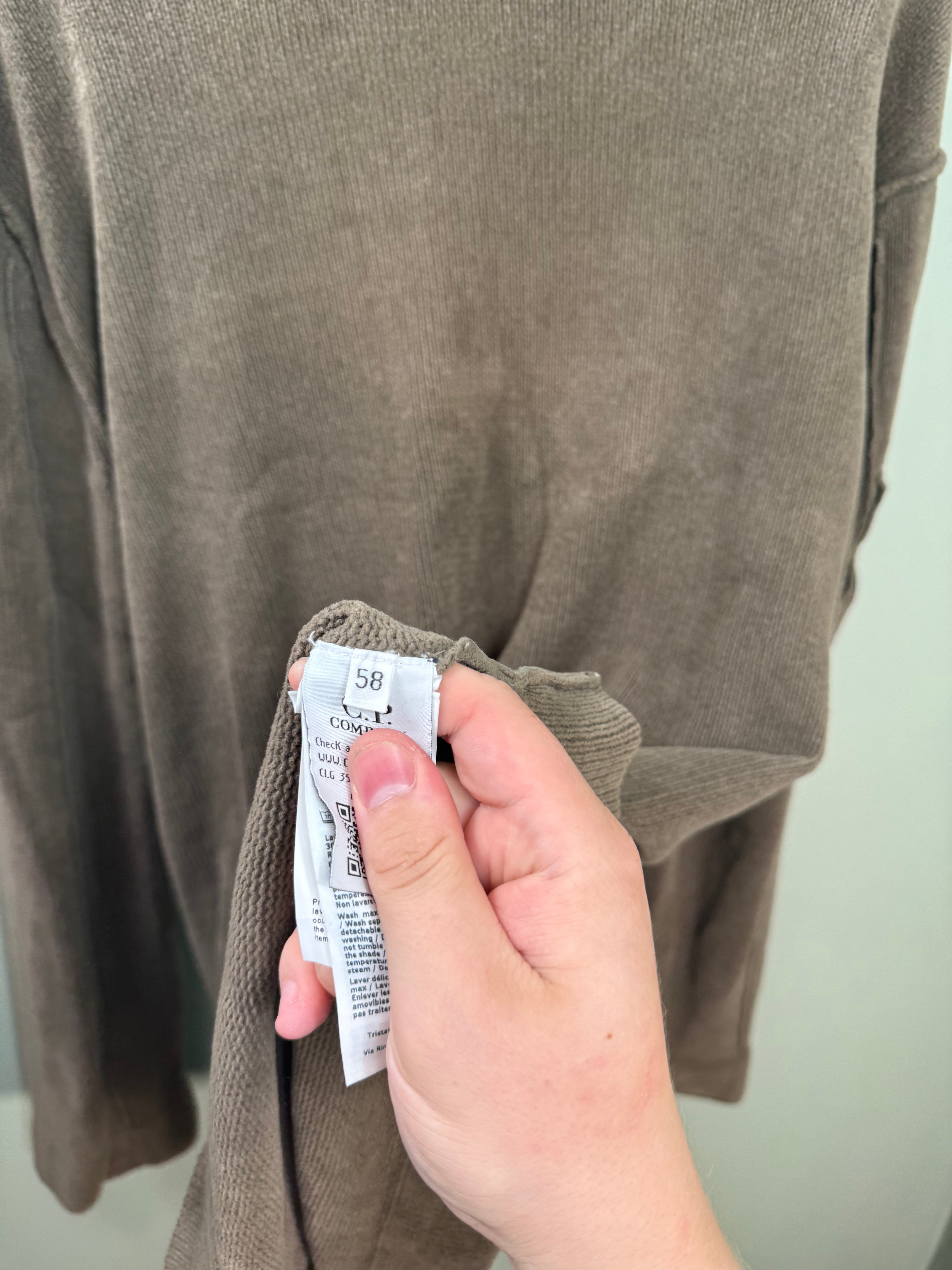 C.P. Company Khaki Towel Knit Jumper