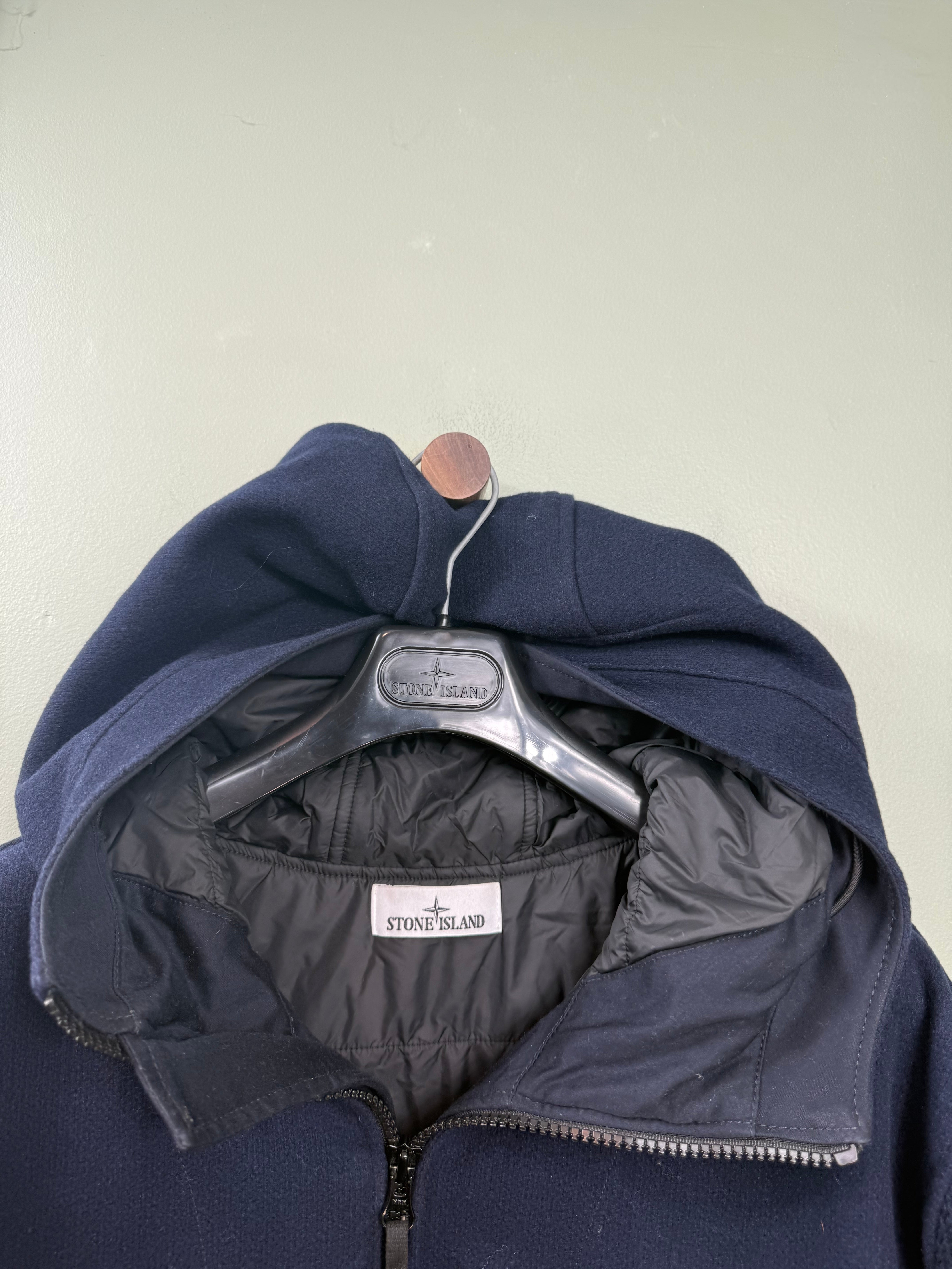 Stone Island Navy Panno Speciale Knit Primaloft Jacket