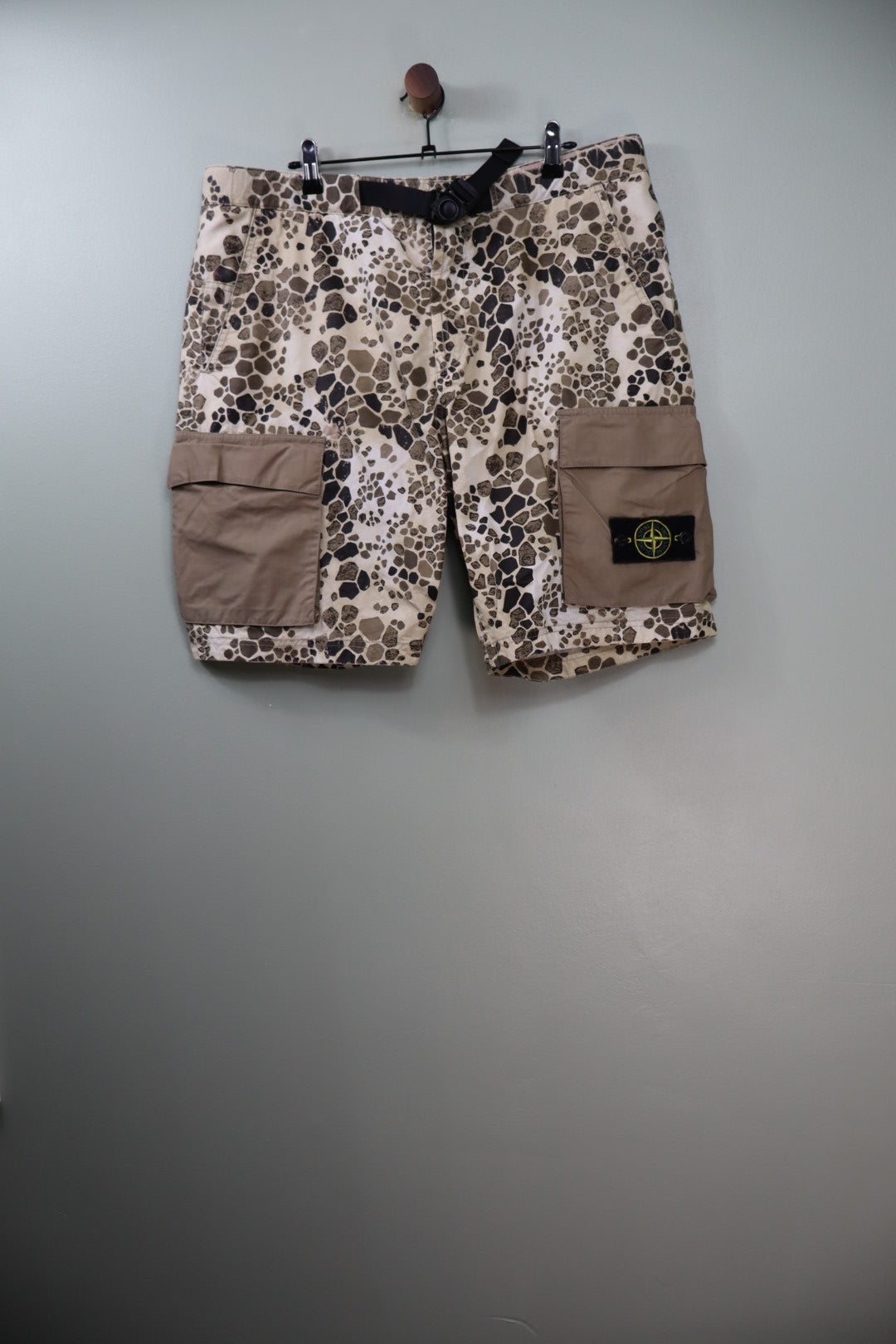 Stone Island Alligator Camo Cargo Shorts