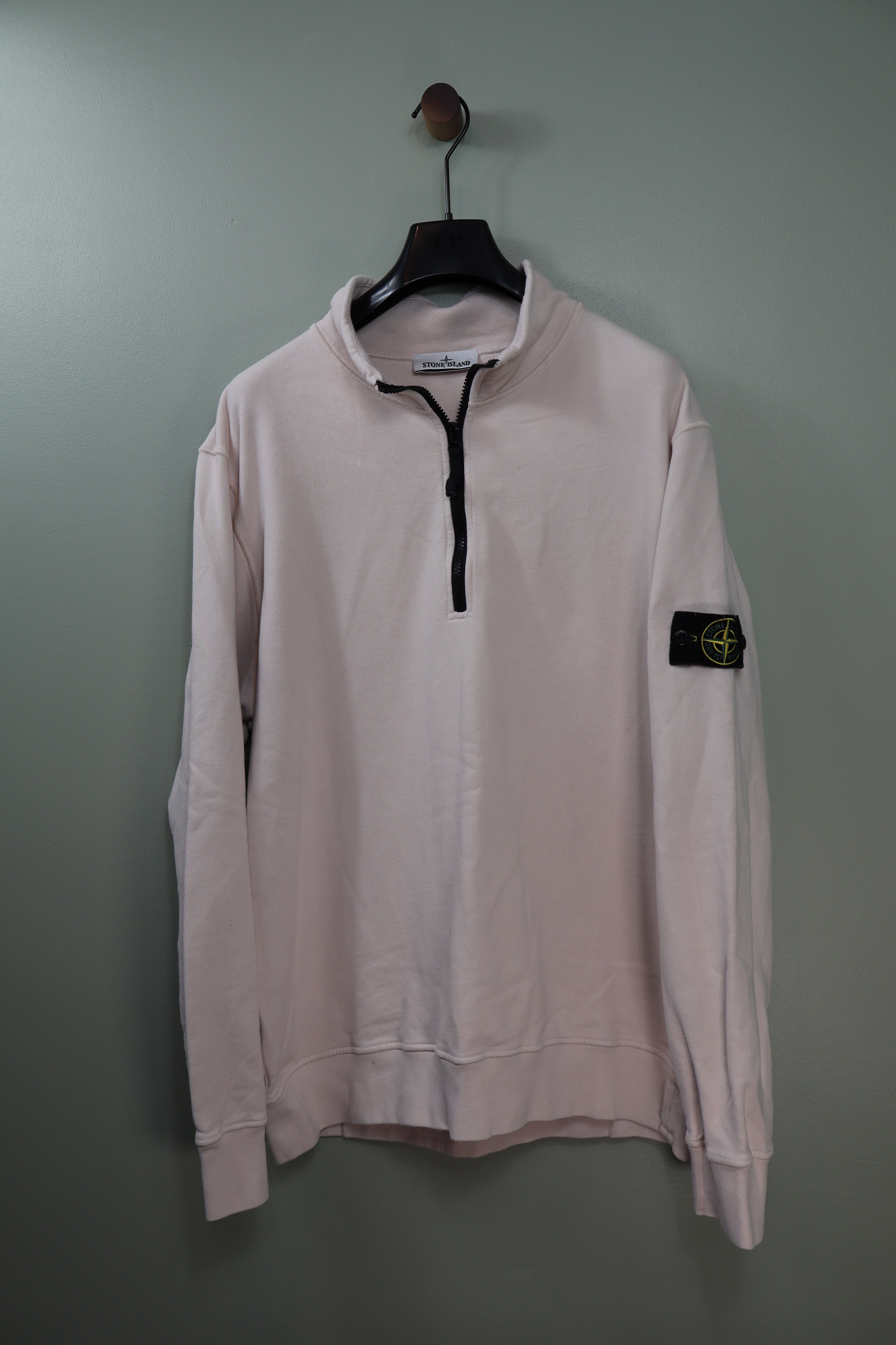 Stone Island Beige 1/4 Zip Jumper