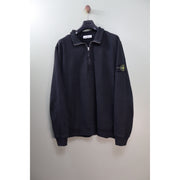 Stone Island Black 1/4 Zip Jumper