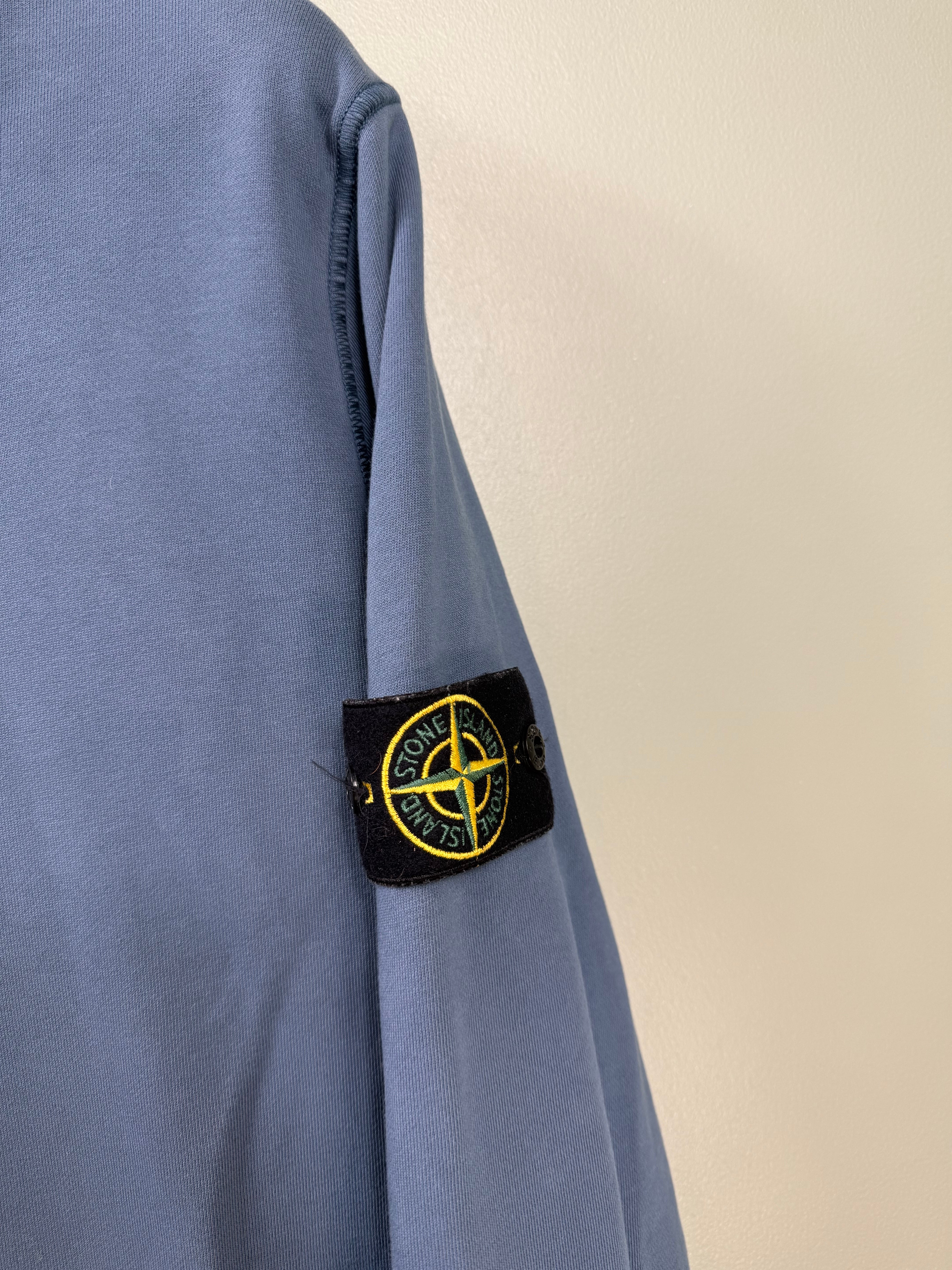 Stone Island Blue 1/4 Zip Jumper
