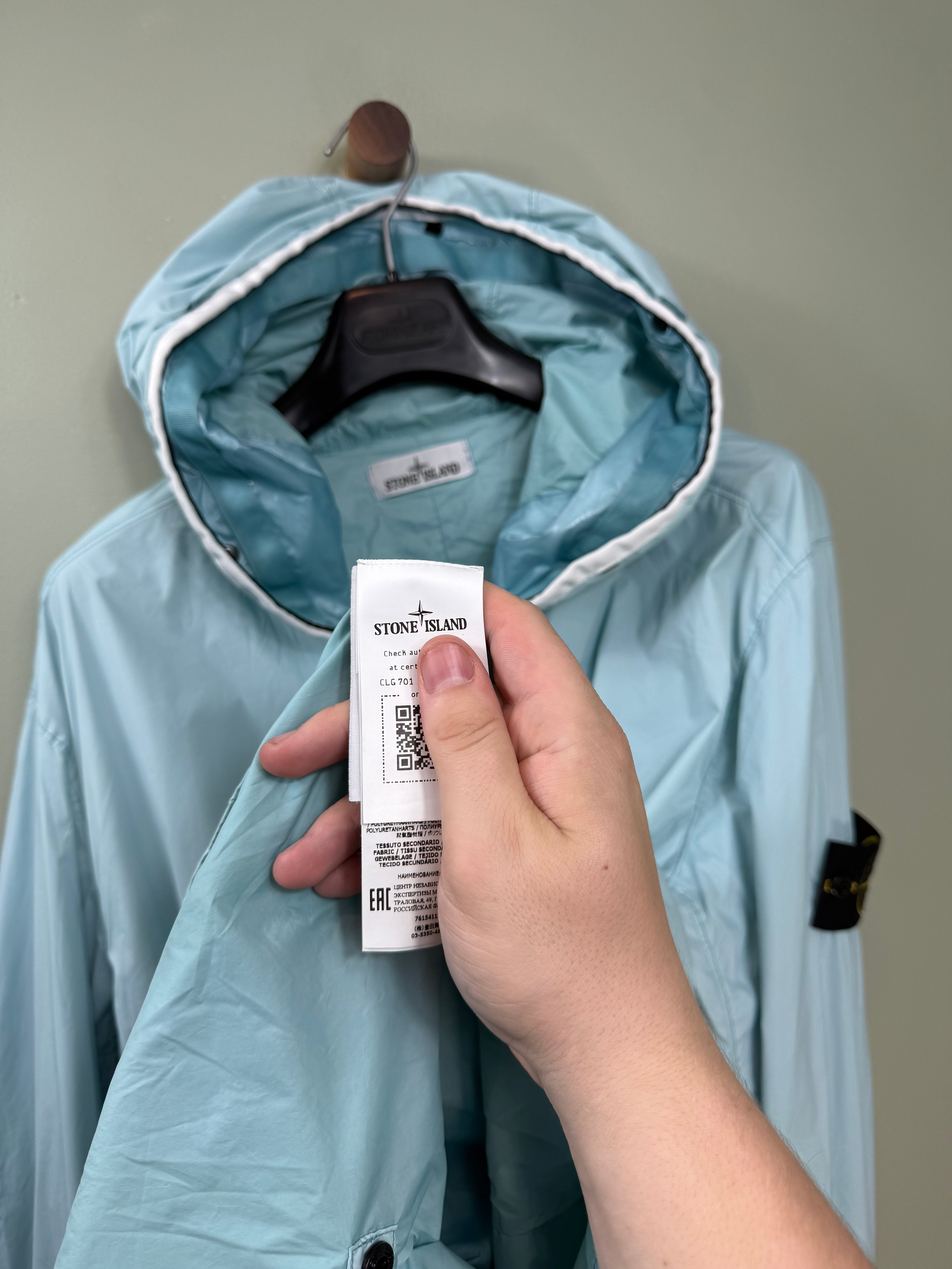 Stone Island Baby Blue Skin Touch Jacket