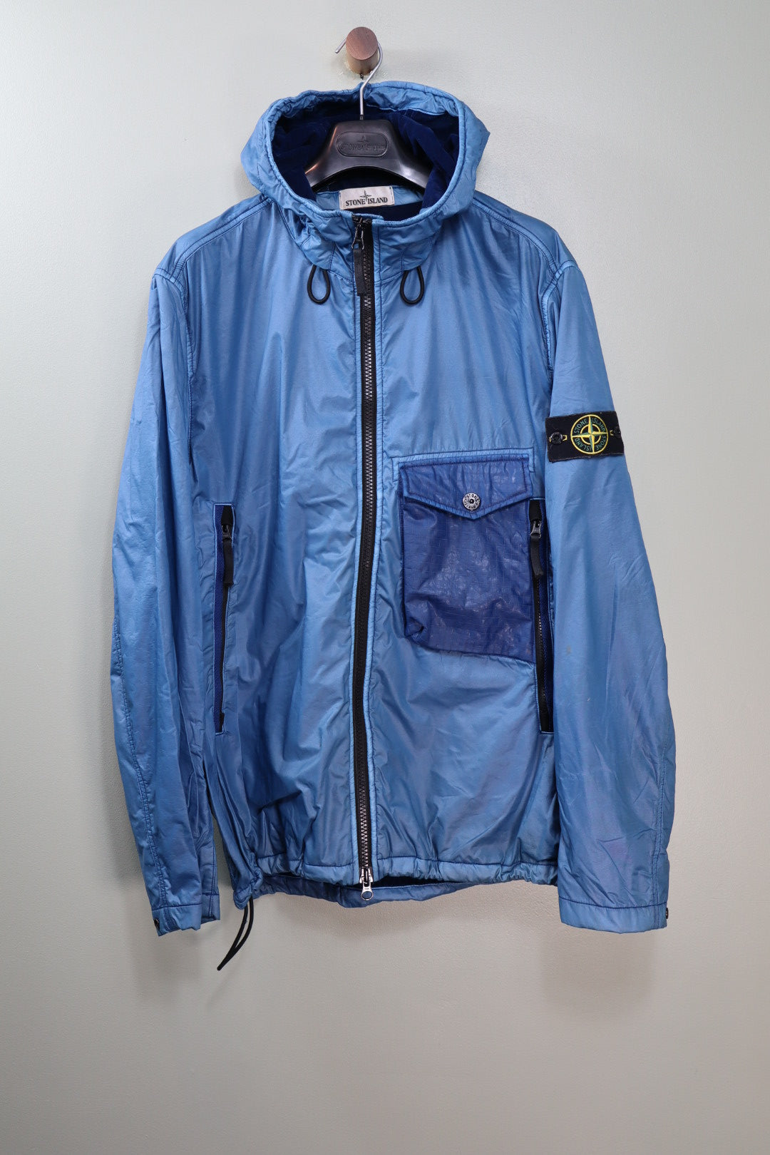 Stone Island Blue Lamy Flock Jacket