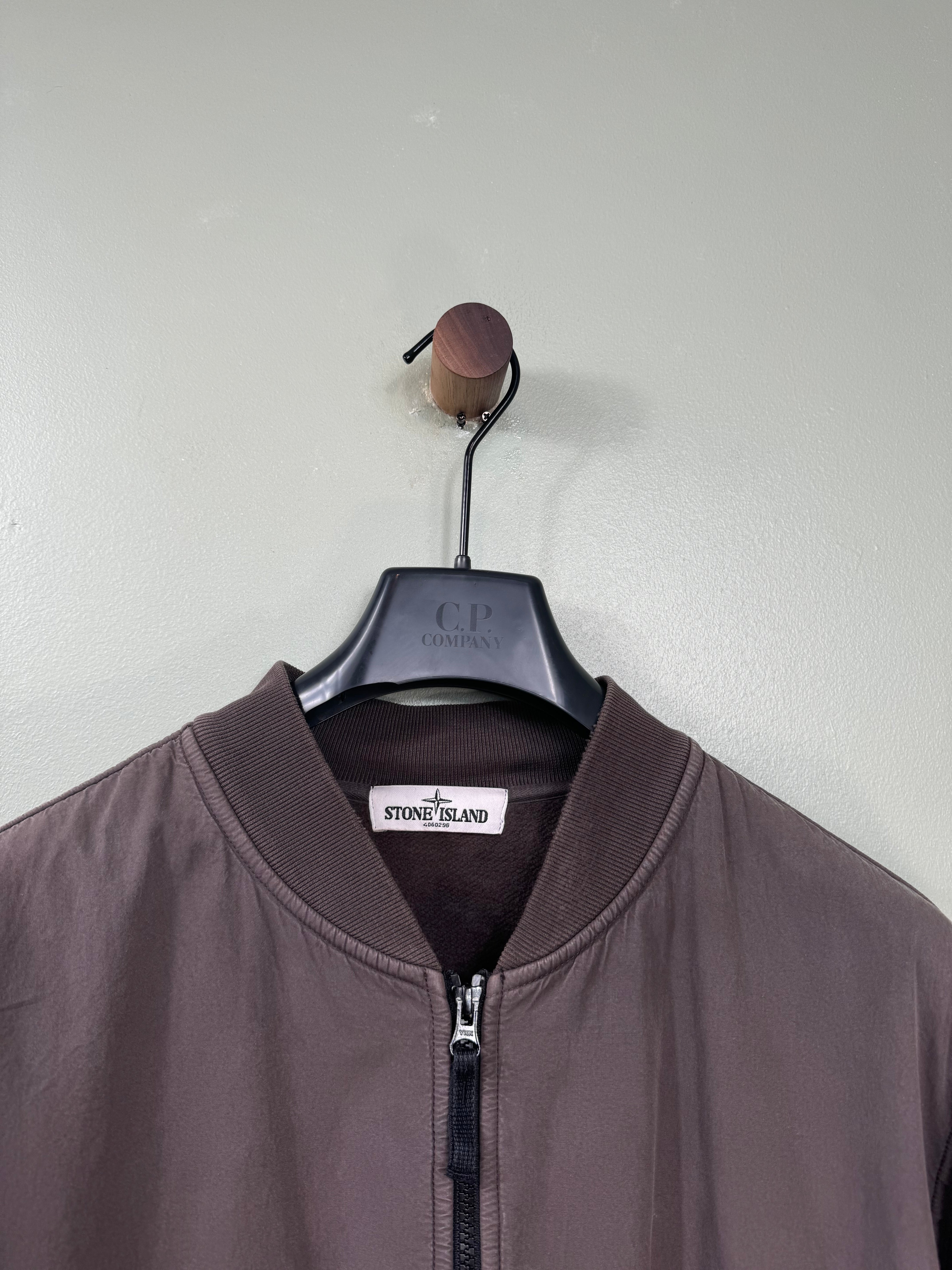 Stone Island Khaki Zipped Jumper