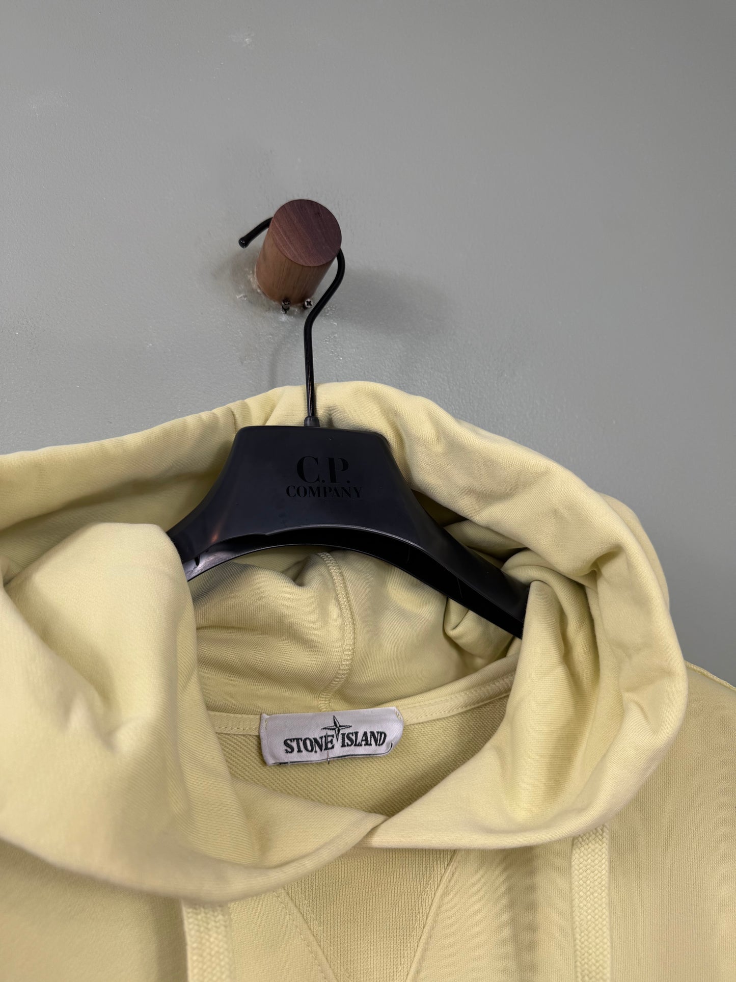 Stone Island Yellow Hoodie