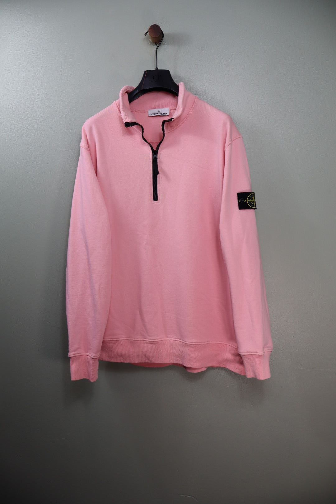 Stone Island Pink 1/4 Zip Jumper