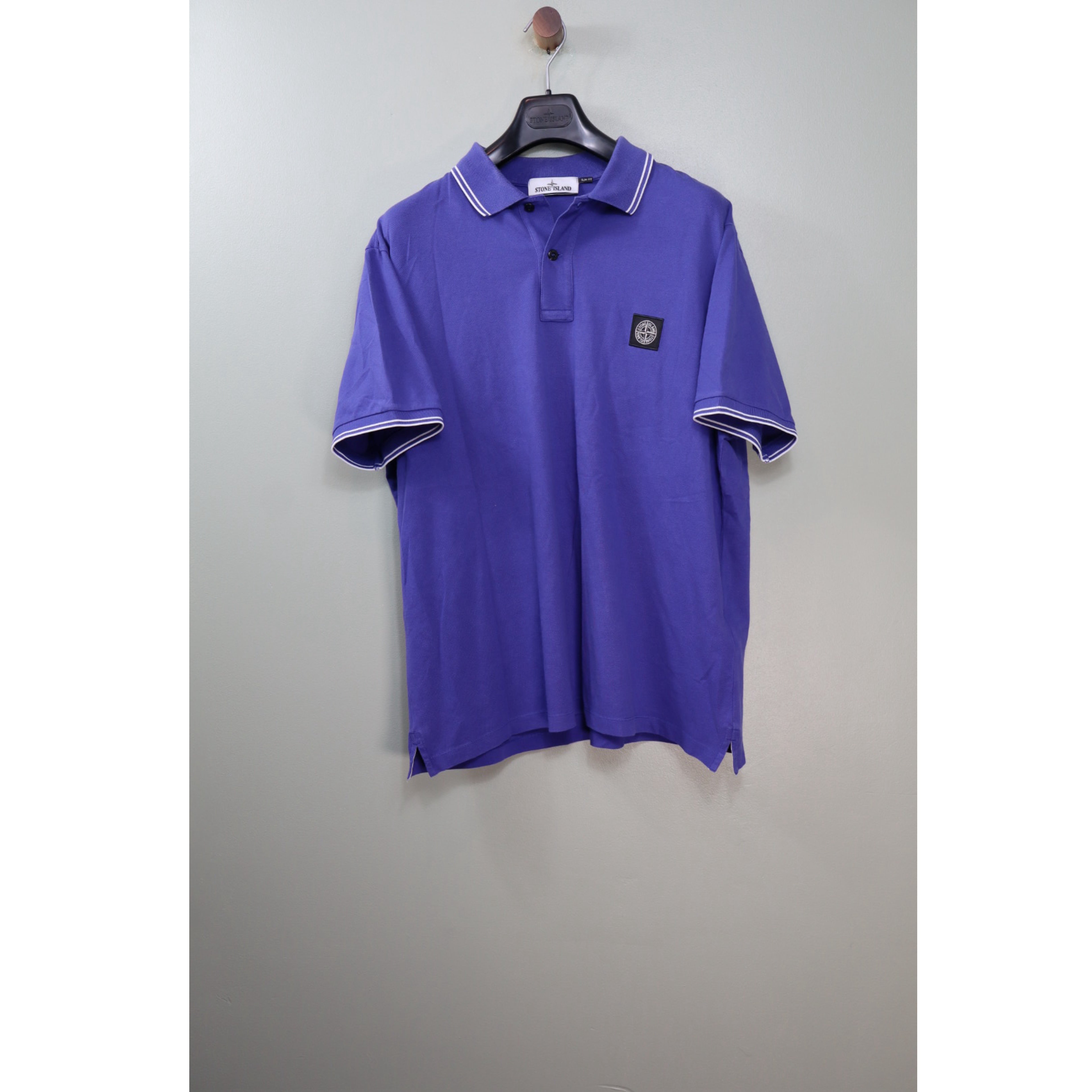 Stone Island Periwinkle Blue Slim Fit Polo