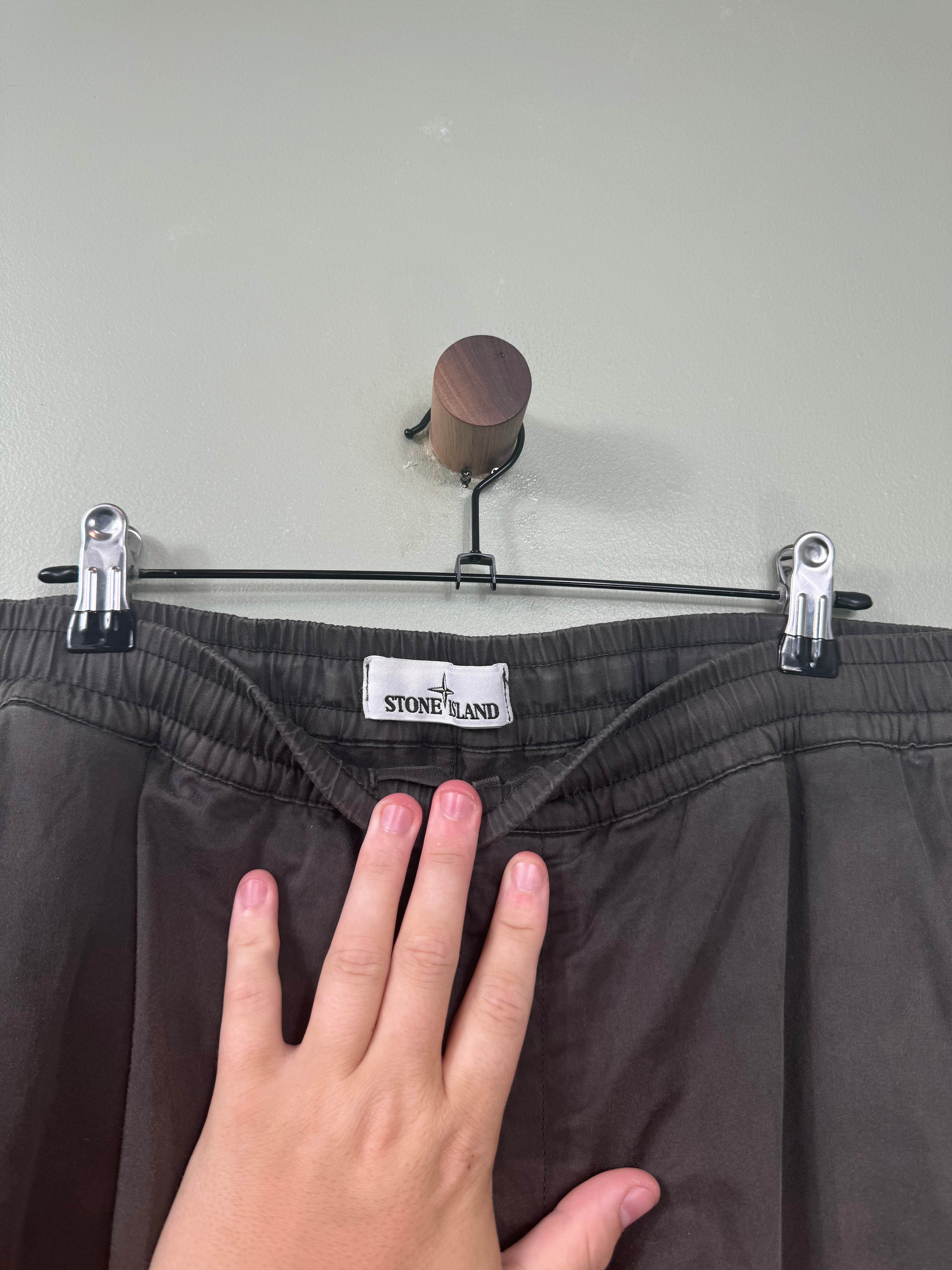 Stone Island Charcoal Grey RE-T Cargo Bottoms