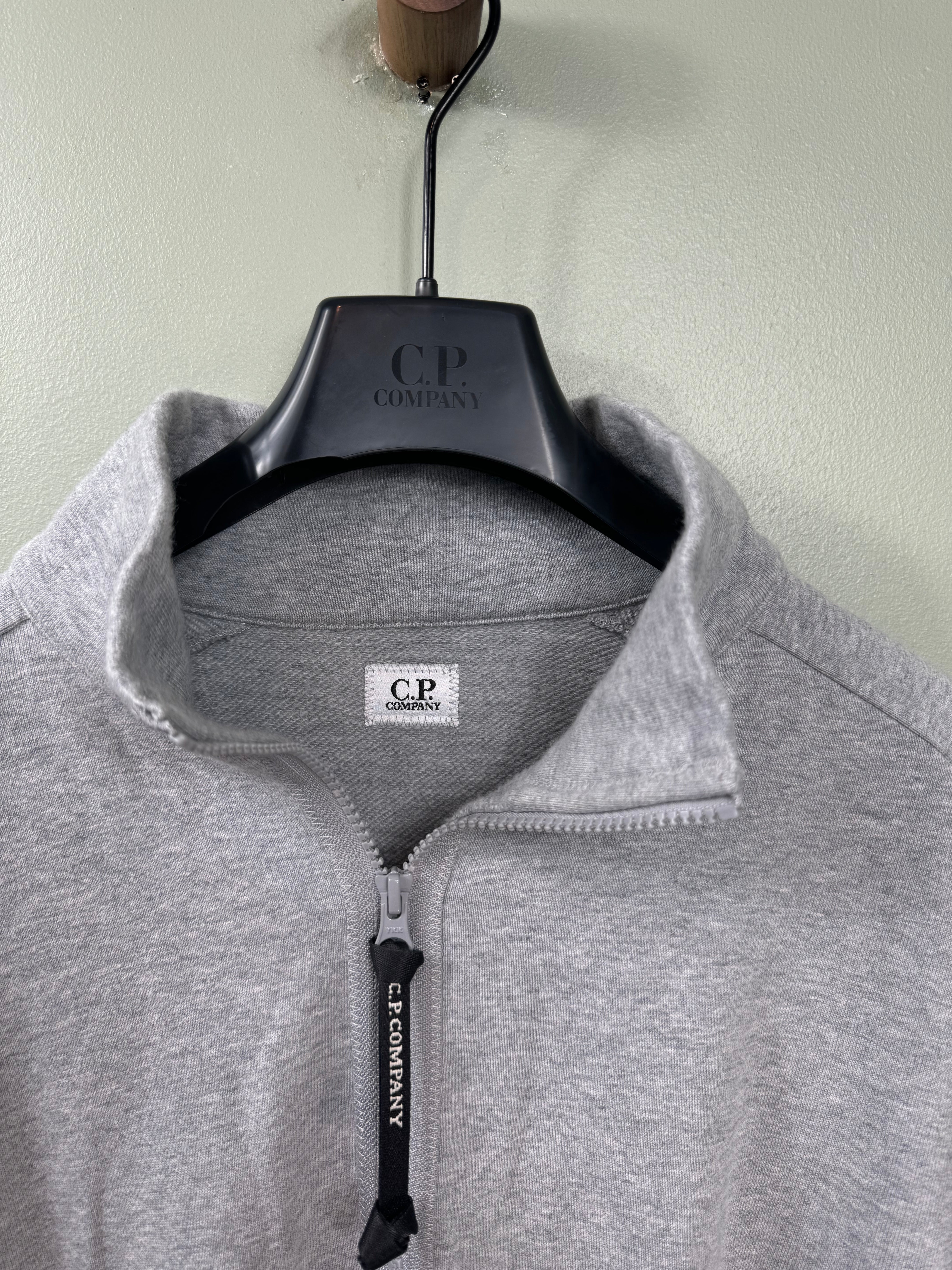 CP Company Grey 1/4 Zip Jumper