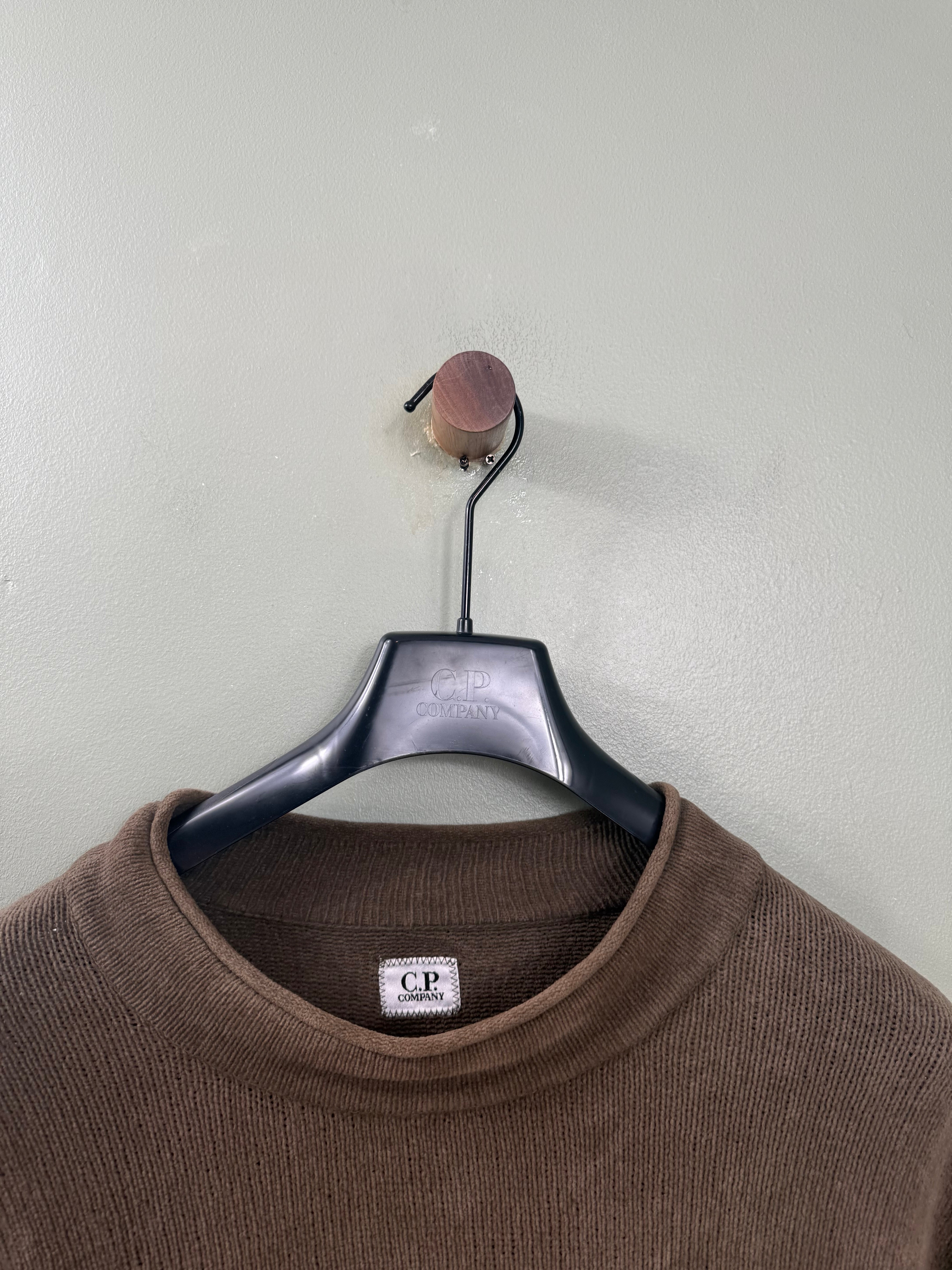 C.P. Company Khaki Towel Knit Jumper