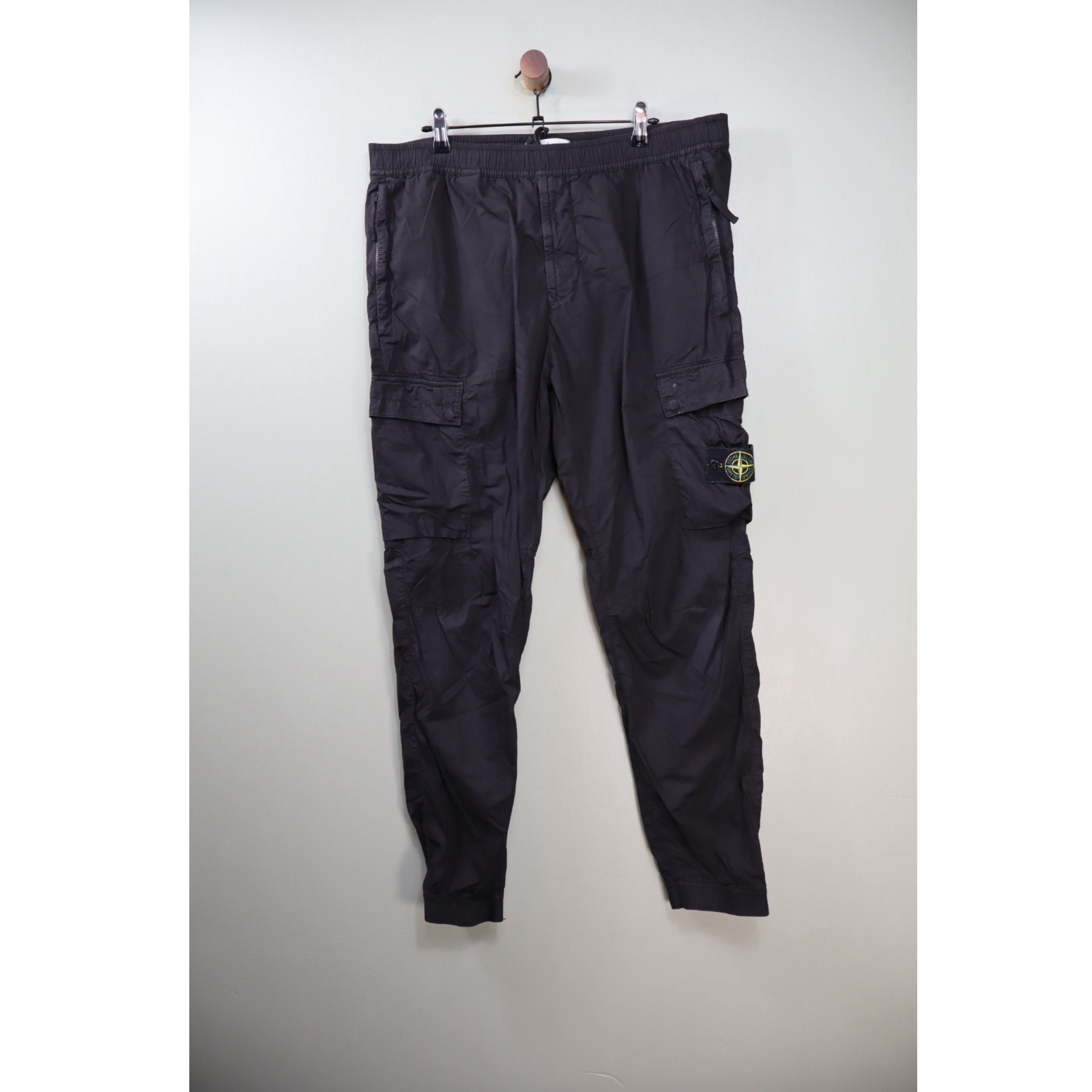 Stone Island Black RE-T Cargo Bottoms