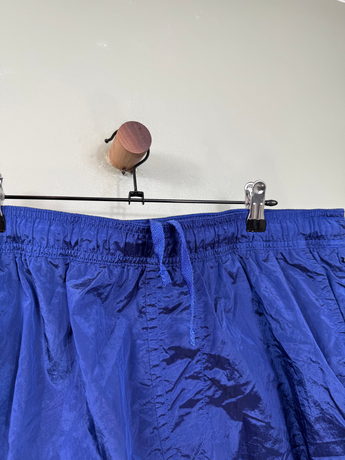 Stone Island Blue Nylon Metal Shorts