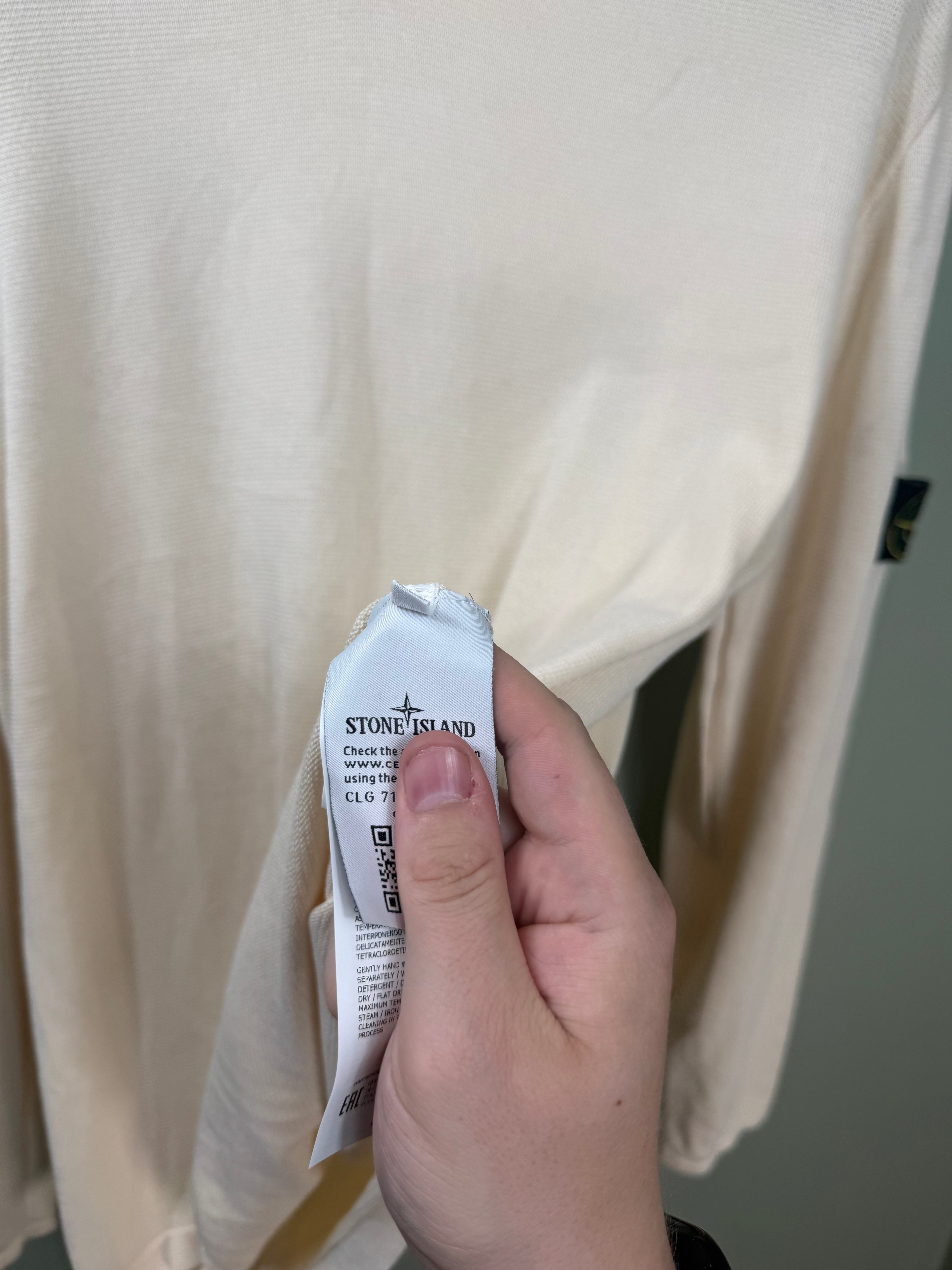 Stone Island Beige Knit Hoodie