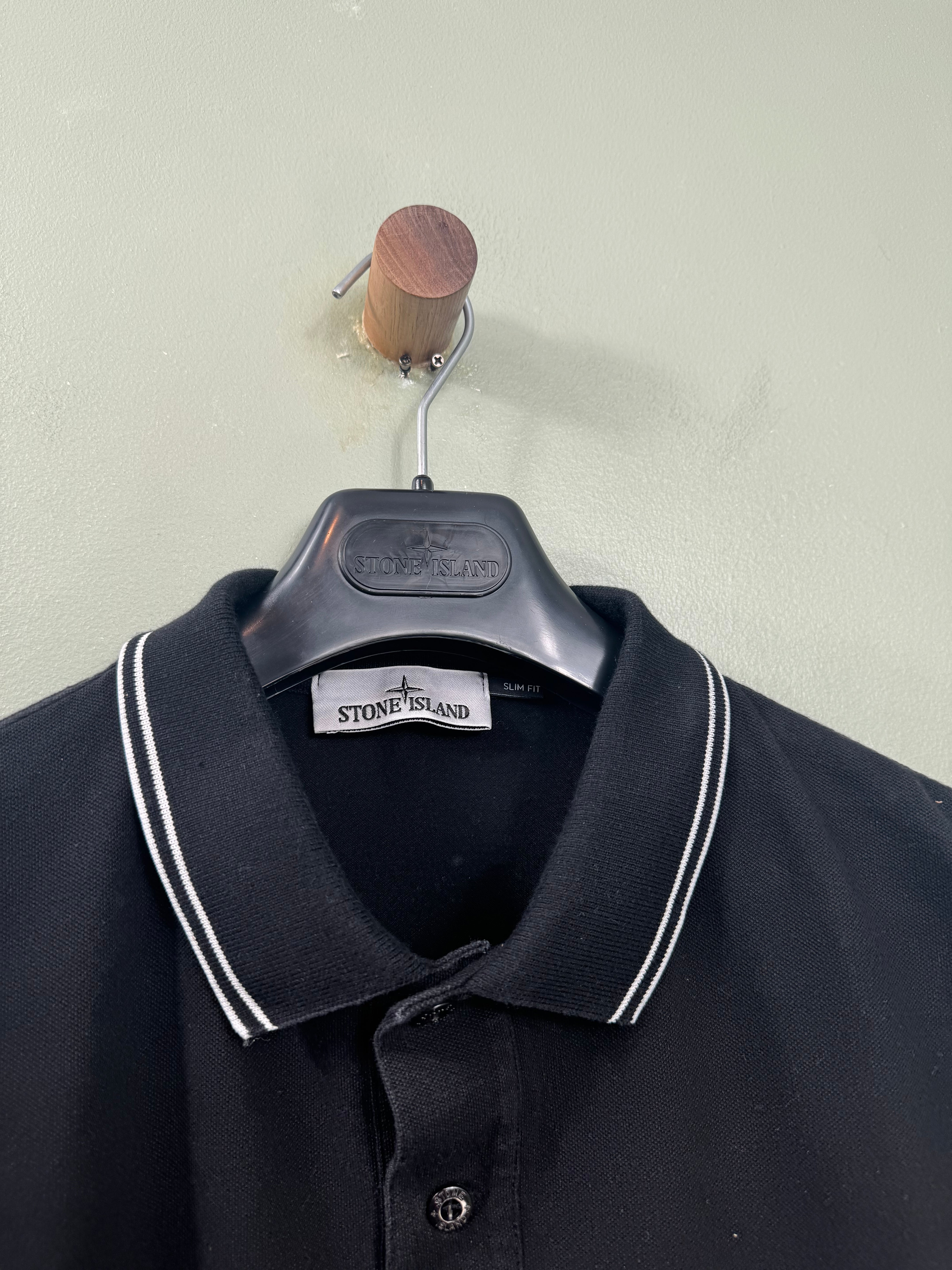 Stone Island Black Polo Shirt