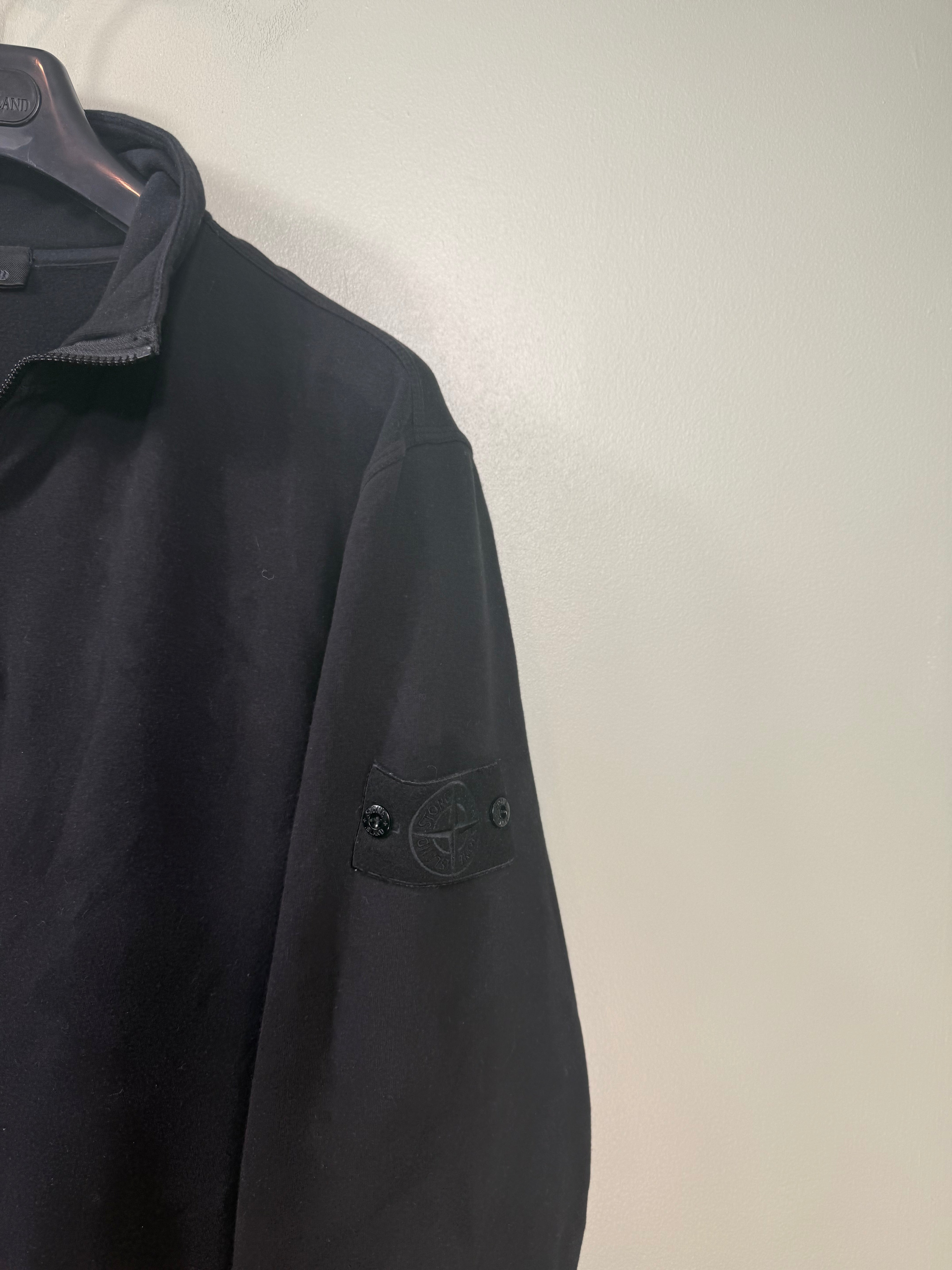 Stone Island Black Ghost Zipped Jumper