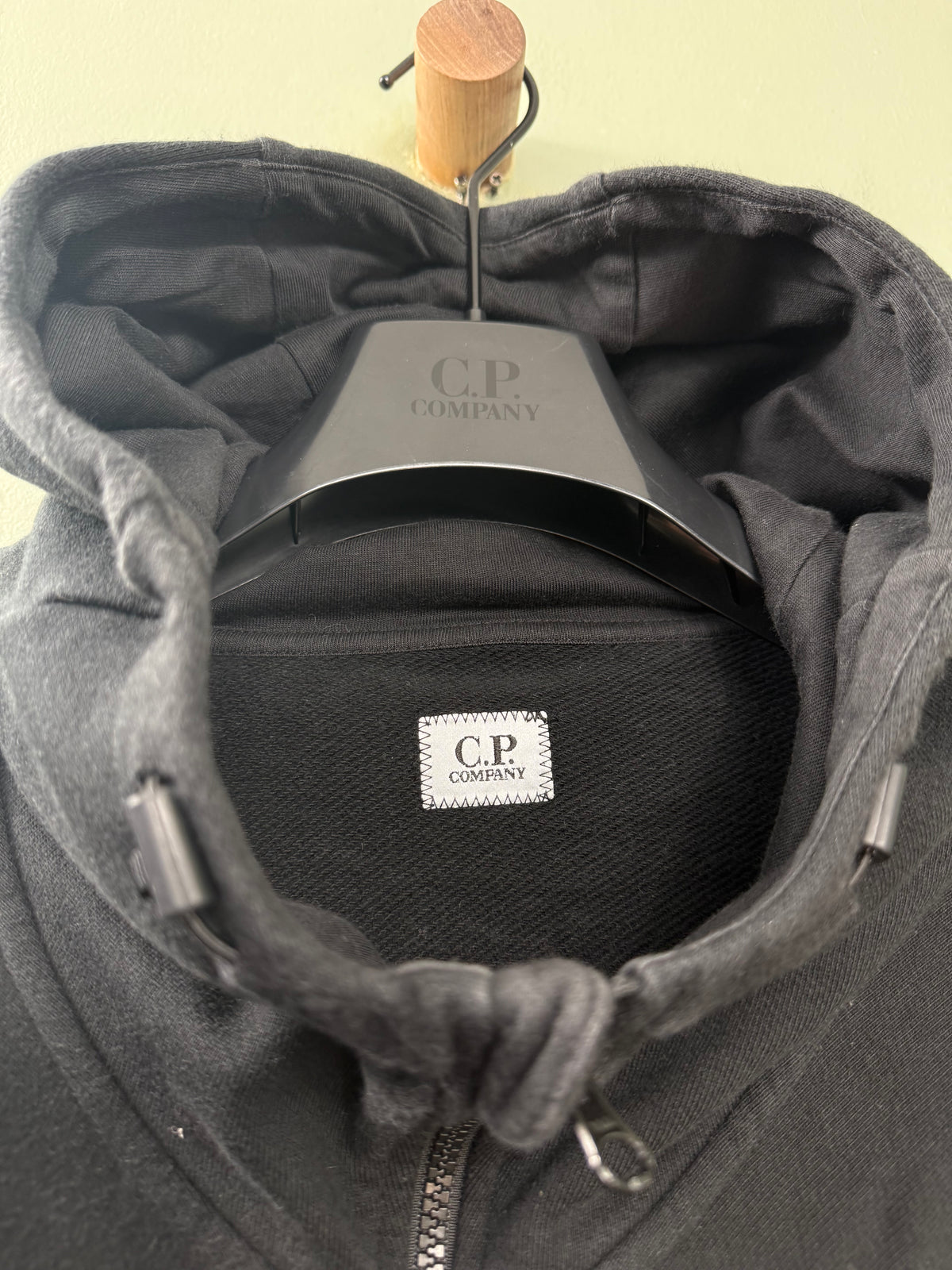 C.P. Company Black Full Zip Hoodie
