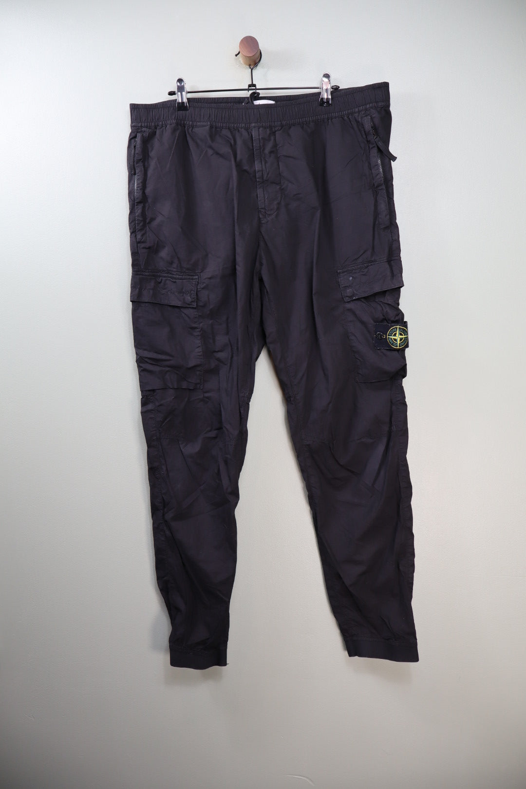 Stone Island Black RE-T Cargo Bottoms